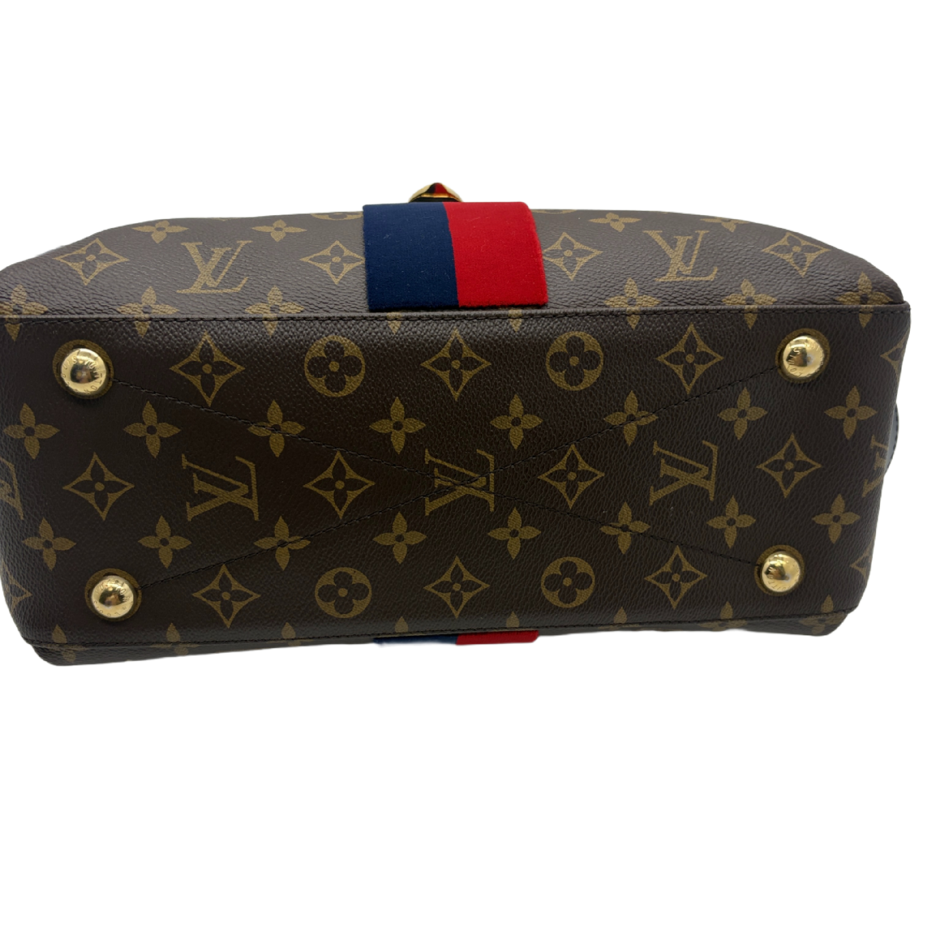 Georges BB Monogram Marine Cerise 2-Way Handbag — view 6