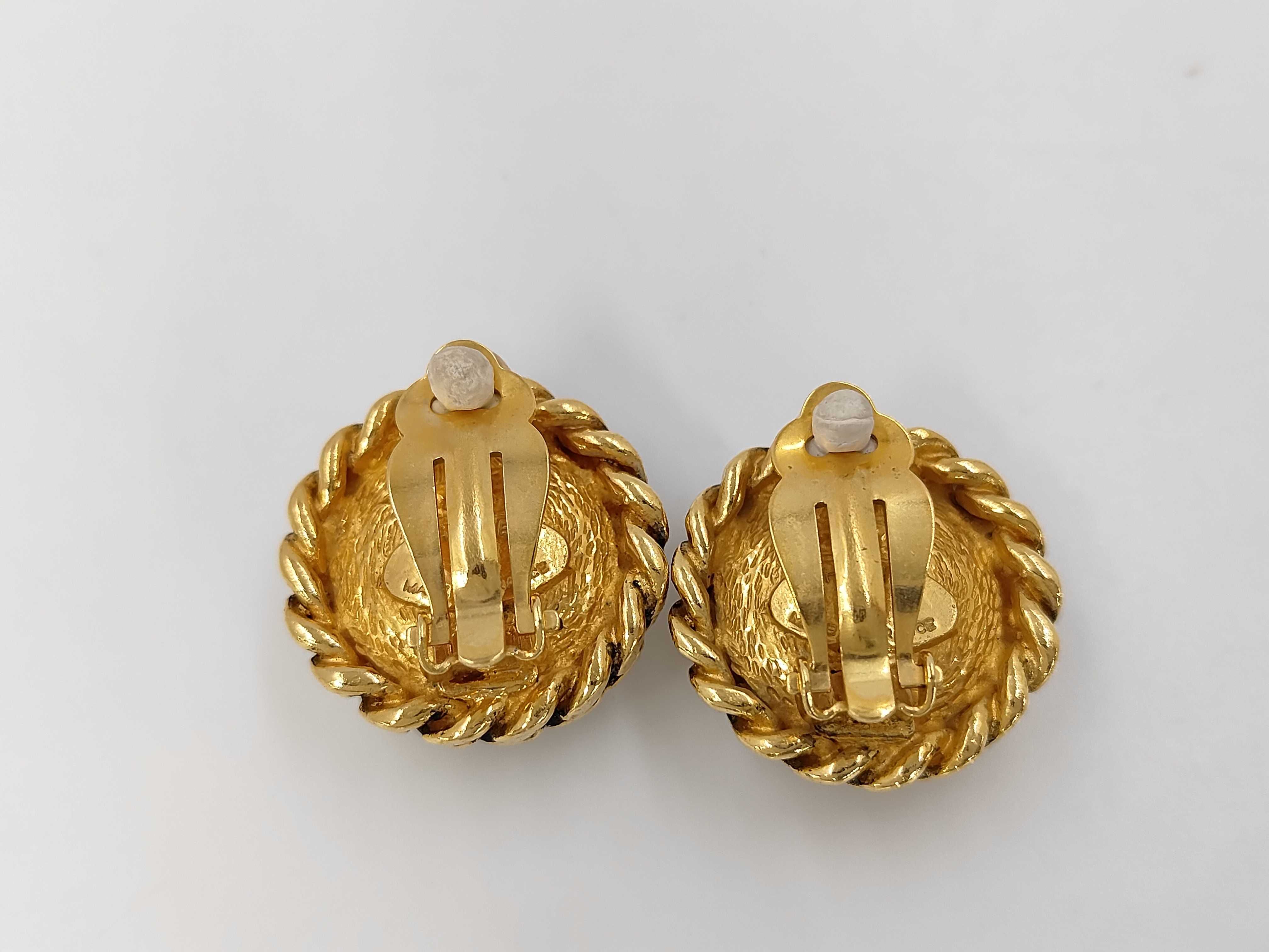 Gold Plated Vintage Pearl Earrings — view 2