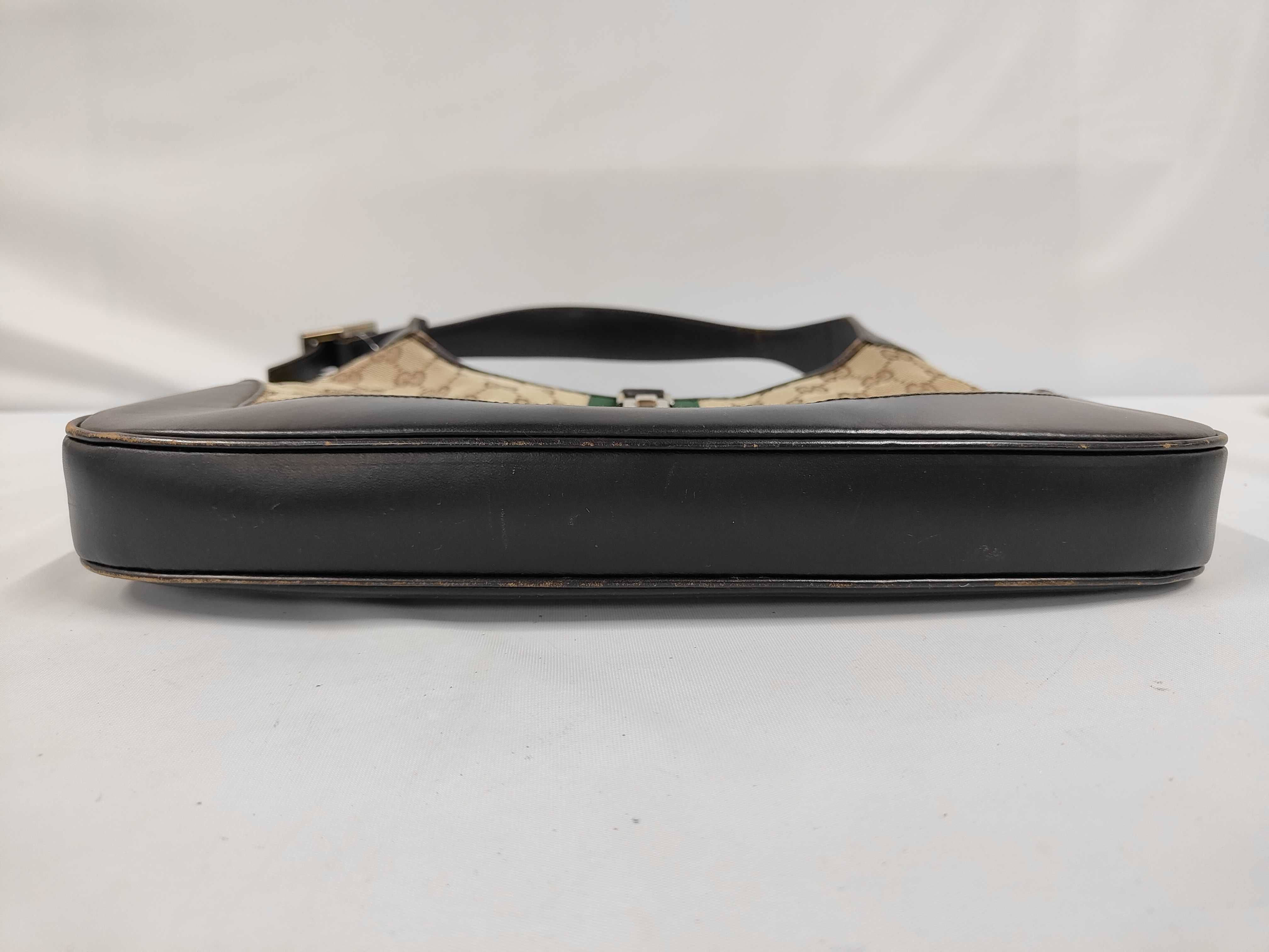 GG Canvas x Leather Jackie Sherry Shoulder Bag — view 3