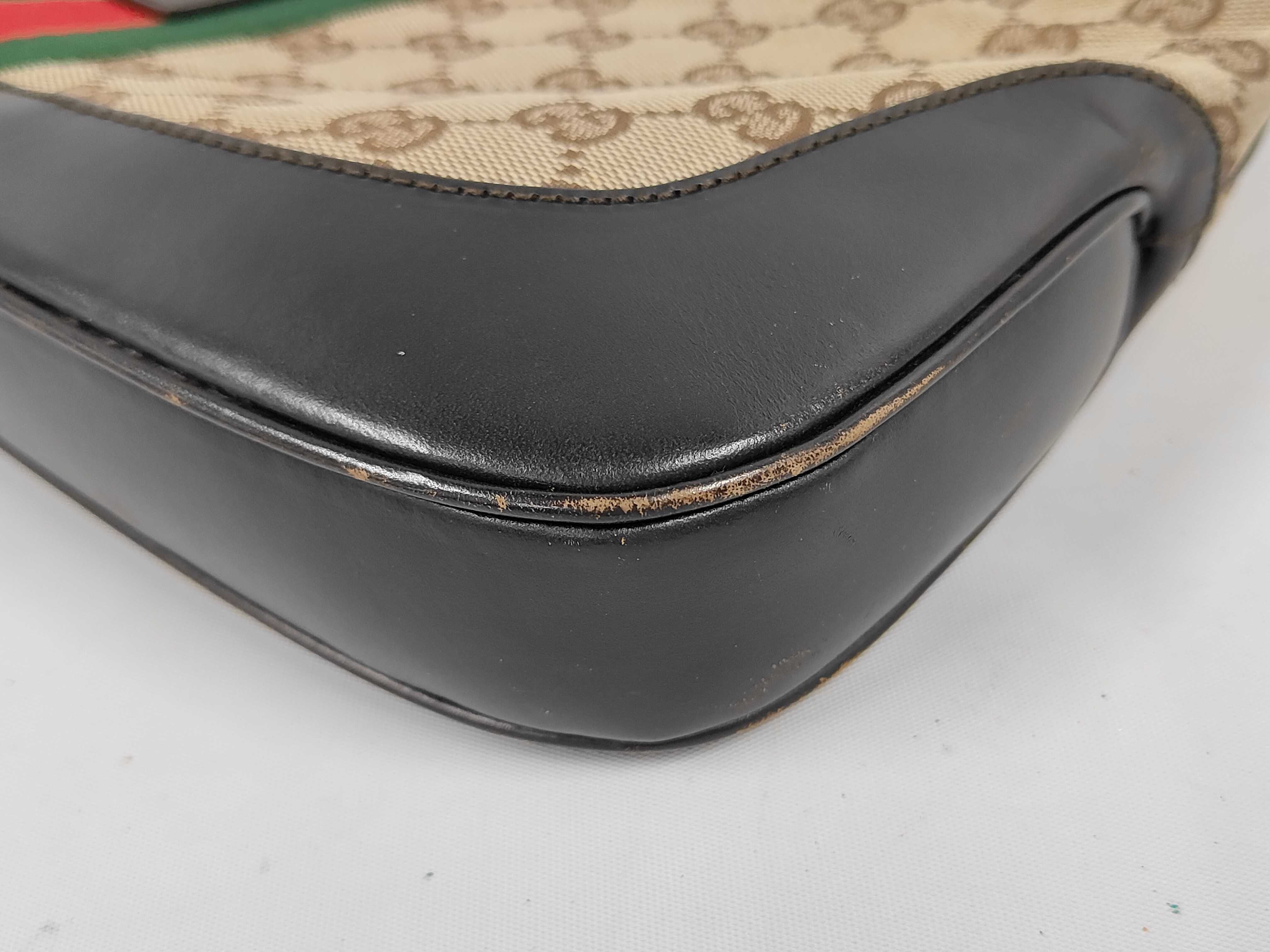 GG Canvas x Leather Jackie Sherry Shoulder Bag — view 4