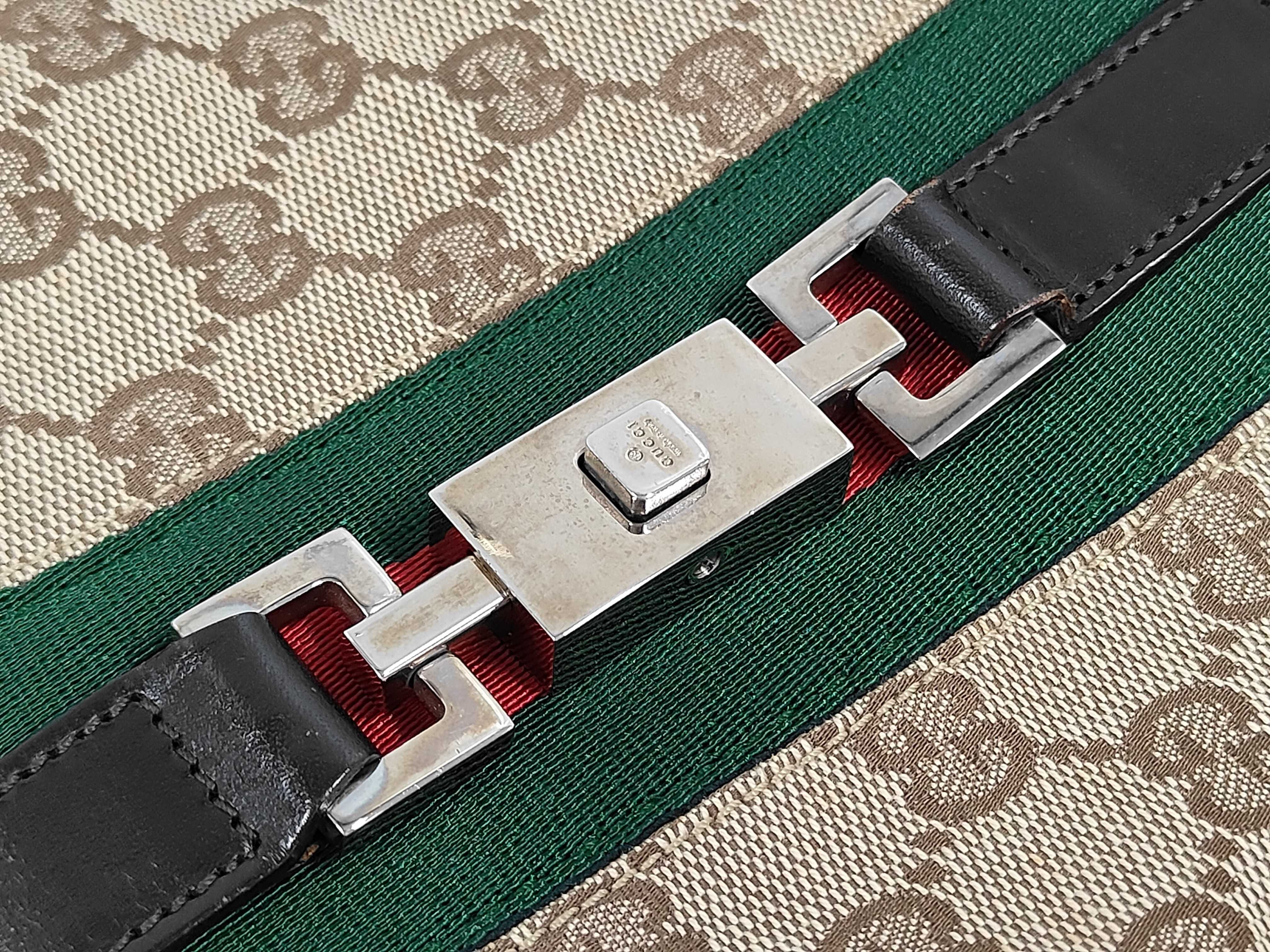 GG Canvas x Leather Jackie Sherry Shoulder Bag — view 7