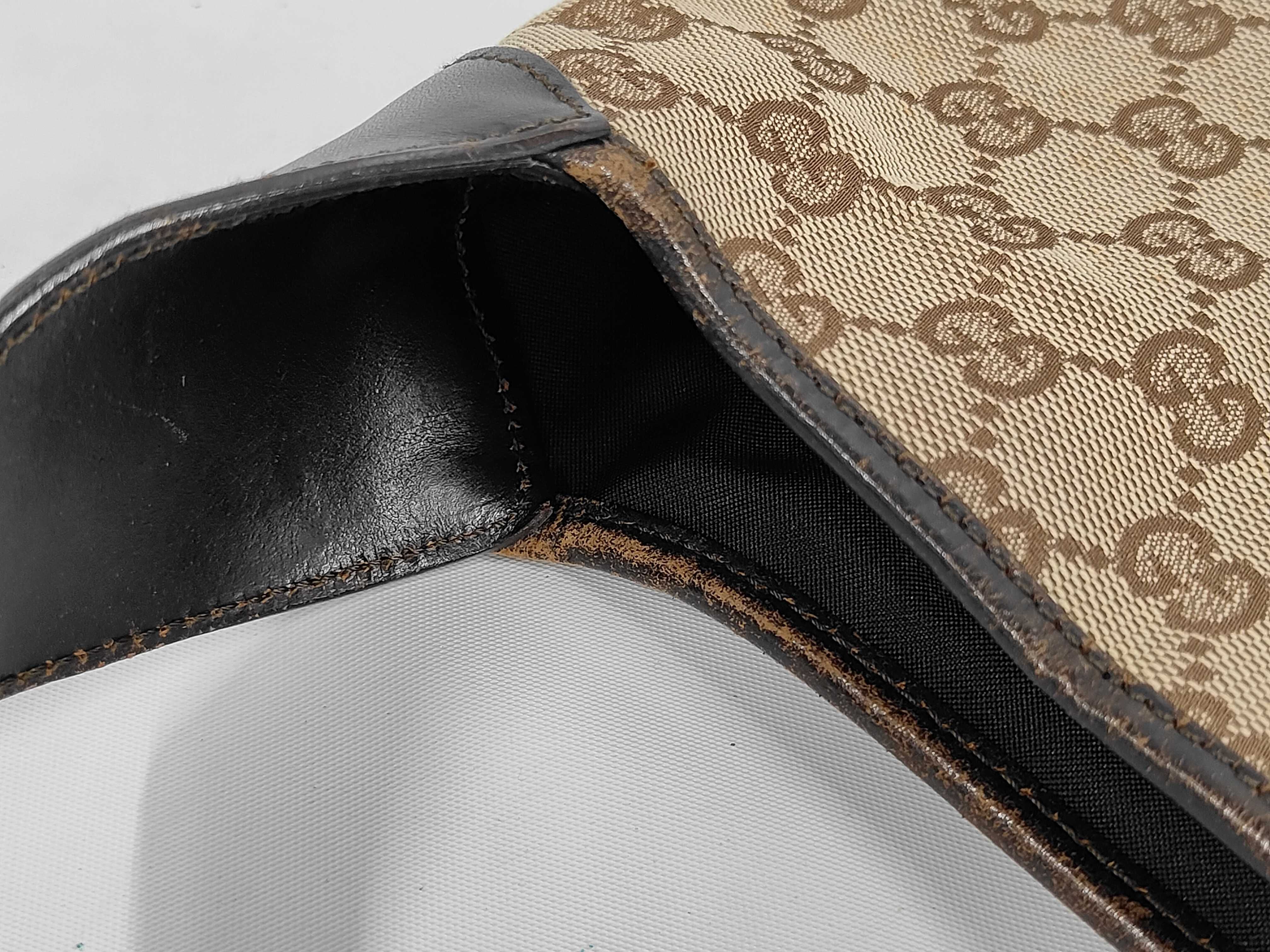GG Canvas x Leather Jackie Sherry Shoulder Bag — view 8