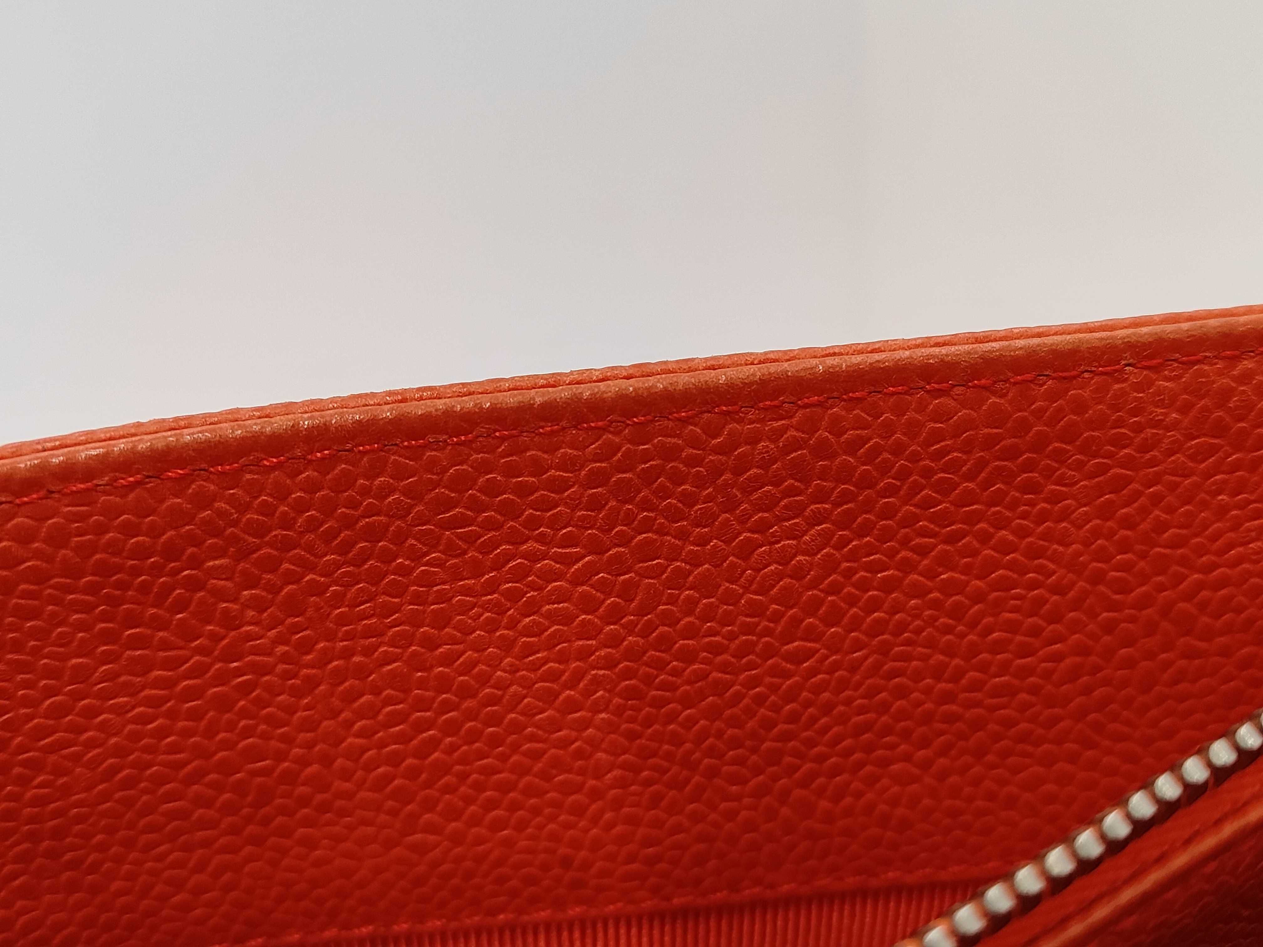 logo caviar orange tote bag — view 13