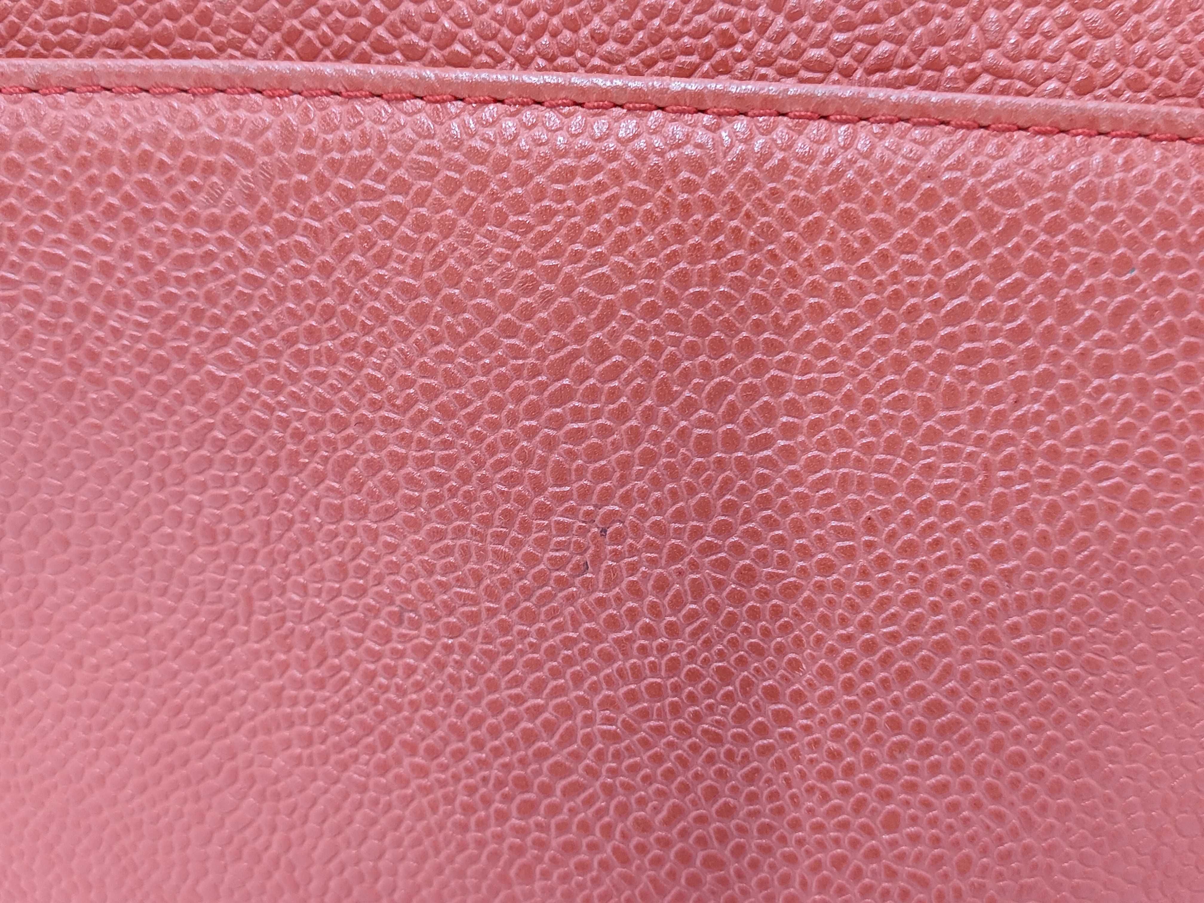 logo caviar orange tote bag — view 4