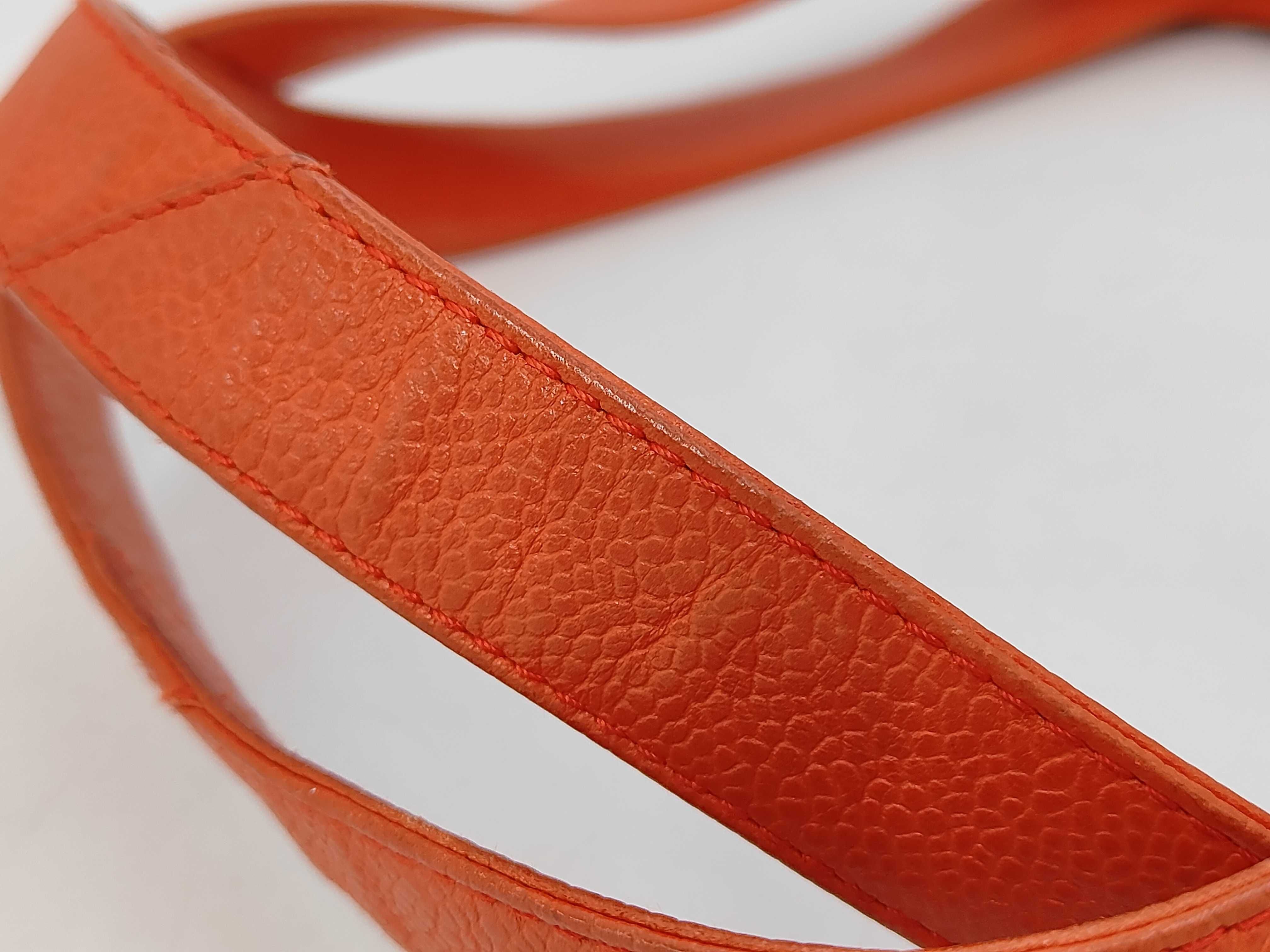 logo caviar orange tote bag — view 7
