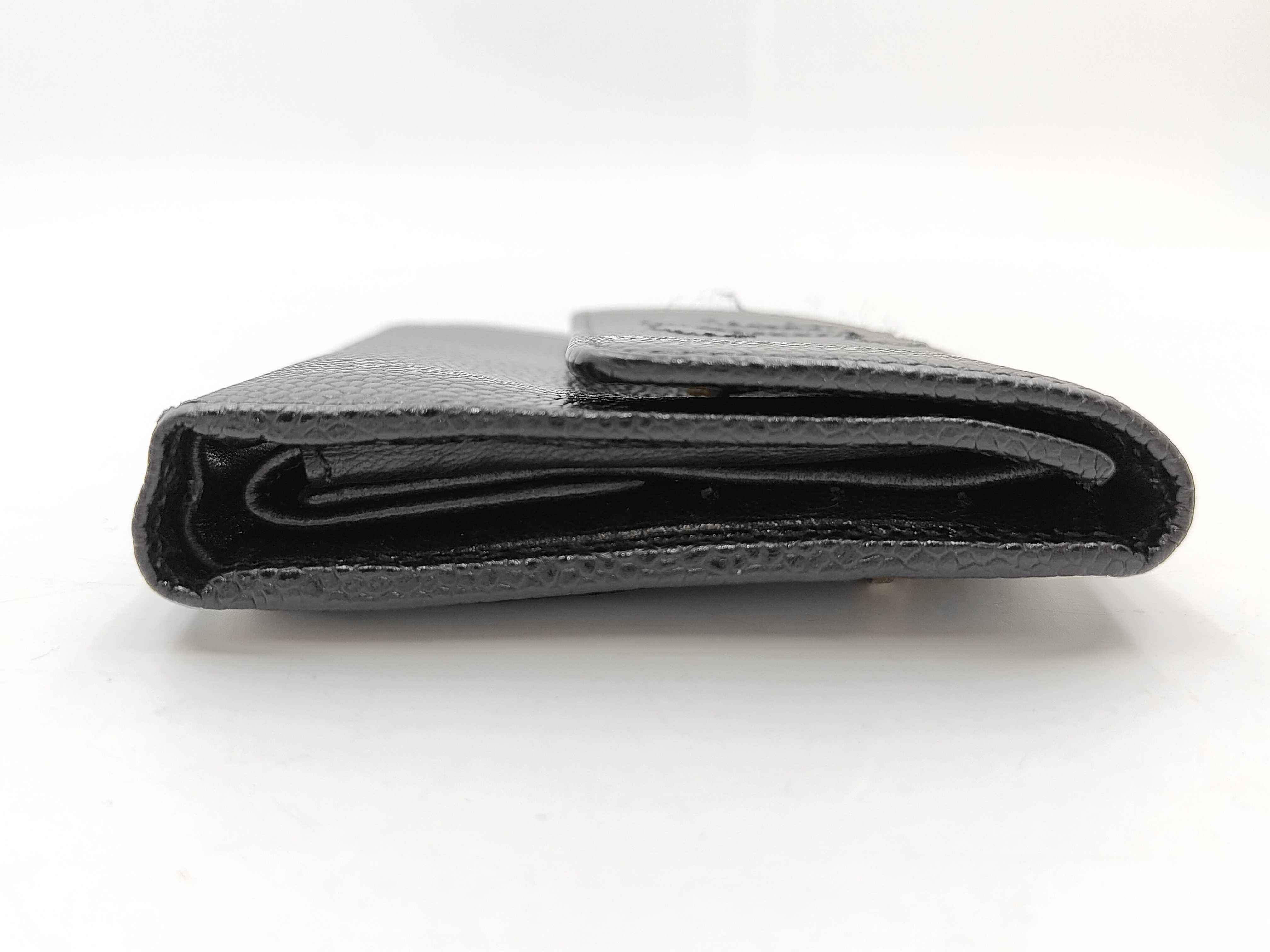 Coco Mark Caviar Skin Tri-fold Wallet — view 5