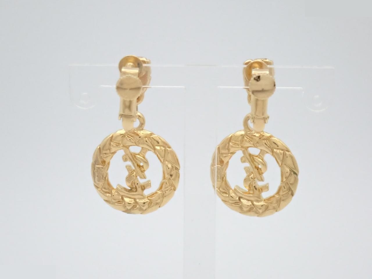 Circle Logo Earrings — view 2