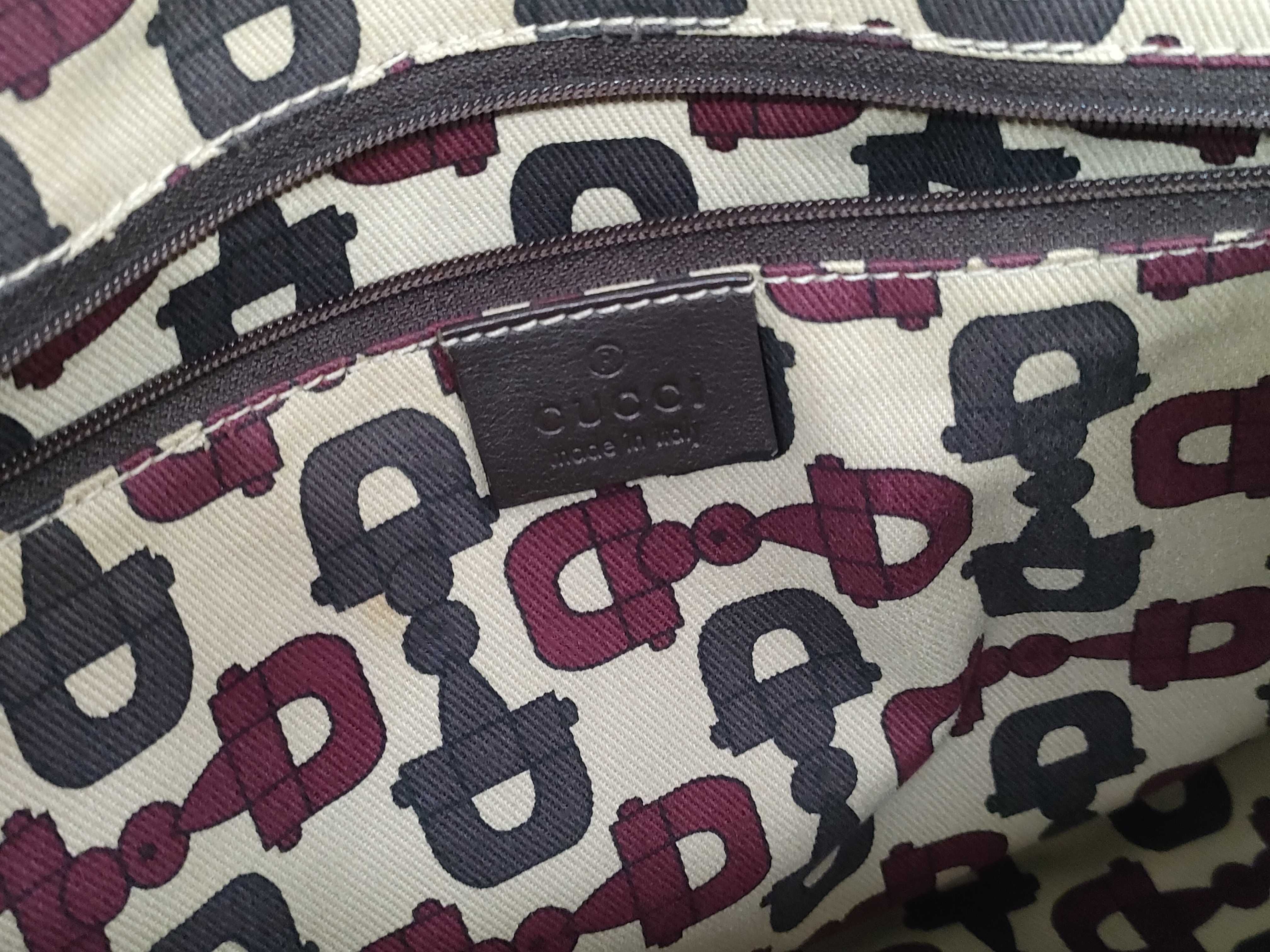 Guccissima Gucci Handbag GG Leather Sukey Brown Handbag — view 11