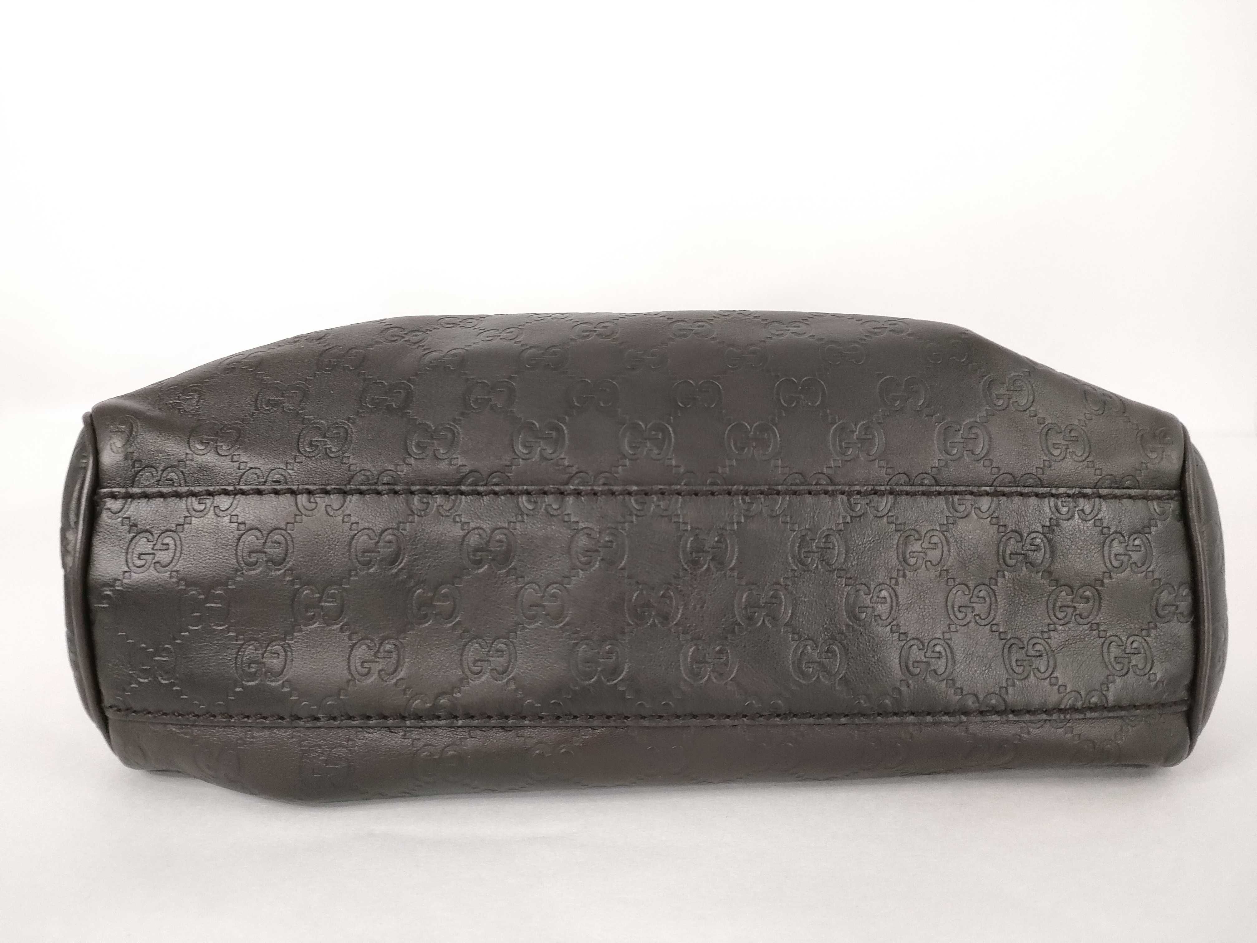 Guccissima Gucci Handbag GG Leather Sukey Brown Handbag — view 7