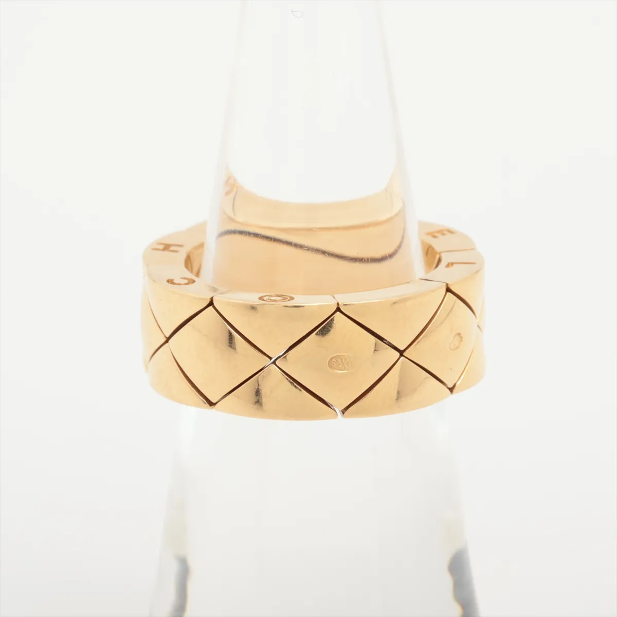 Matelassé Ring, 750 (Yellow Gold), 12.4g, Size 47, 20I2159, hallmark — view 2