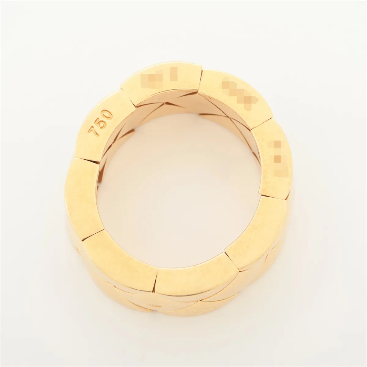 Matelassé Ring, 750 (Yellow Gold), 12.4g, Size 47, 20I2159, hallmark — view 4