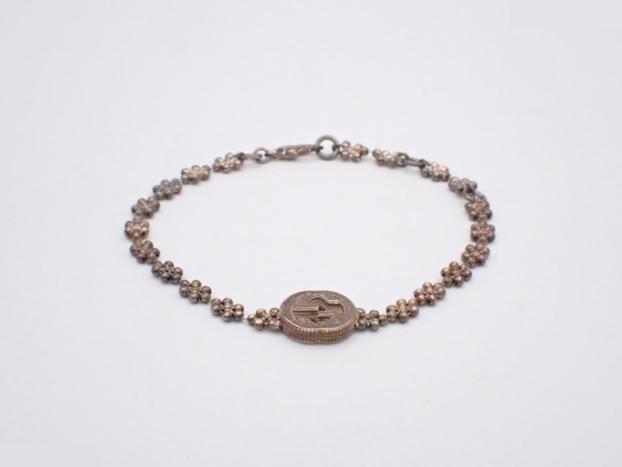 Interlocking 925 bracelet, 6.6g, wrist circumference approximately 19cm