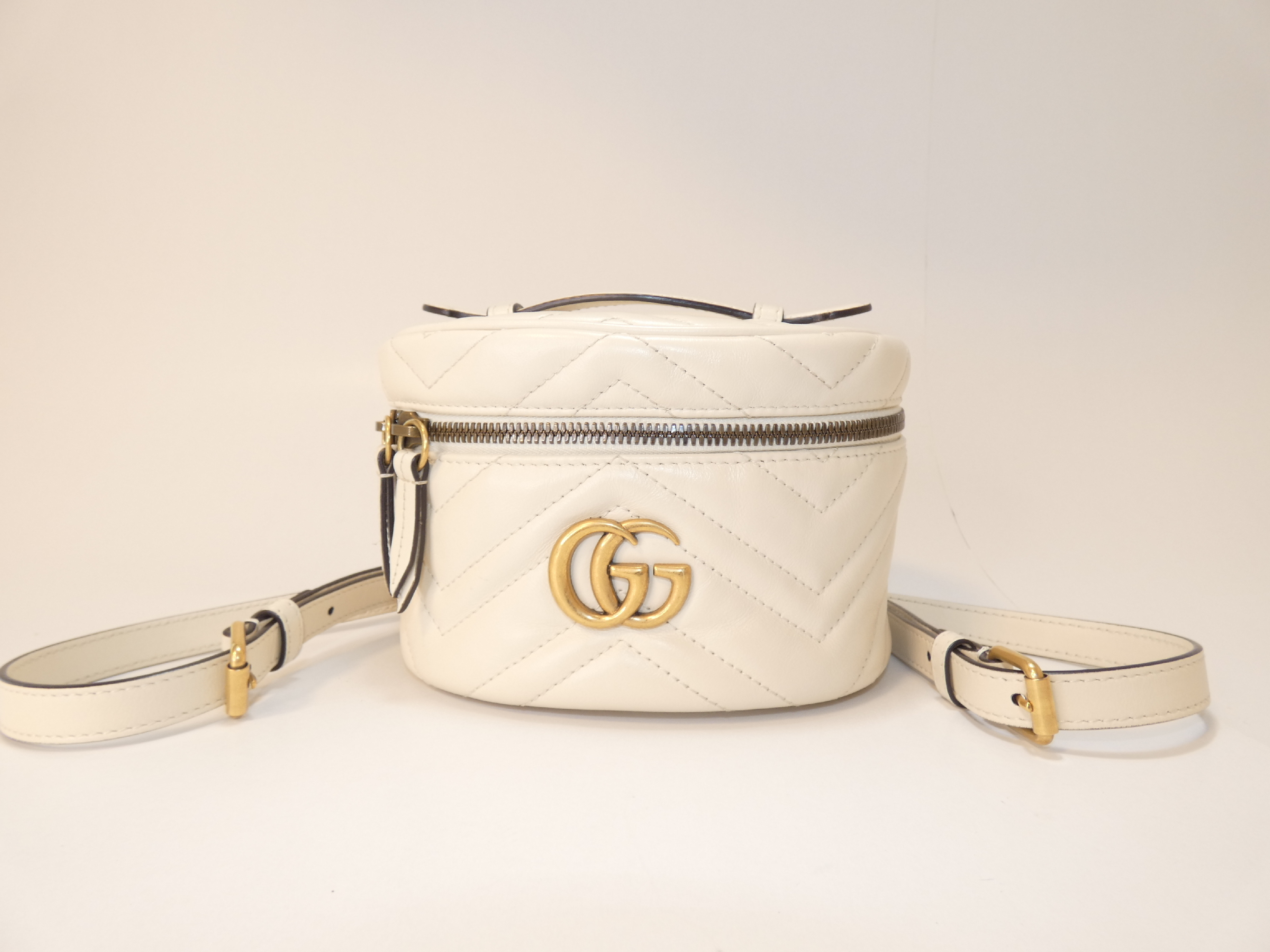 2-way Marmont Vanity Leather Chain Backpack