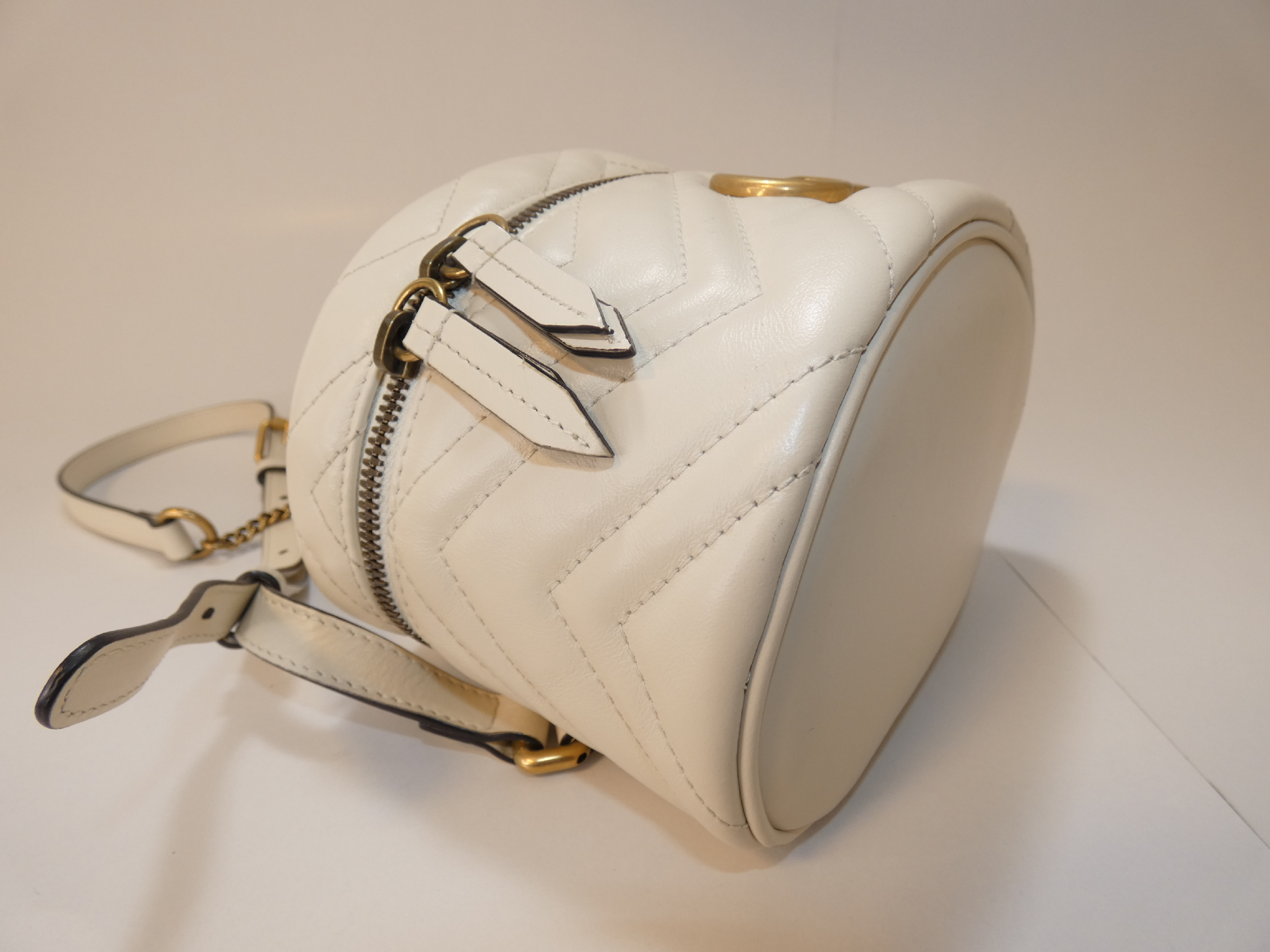 2-way Marmont Vanity Leather Chain Backpack — view 6