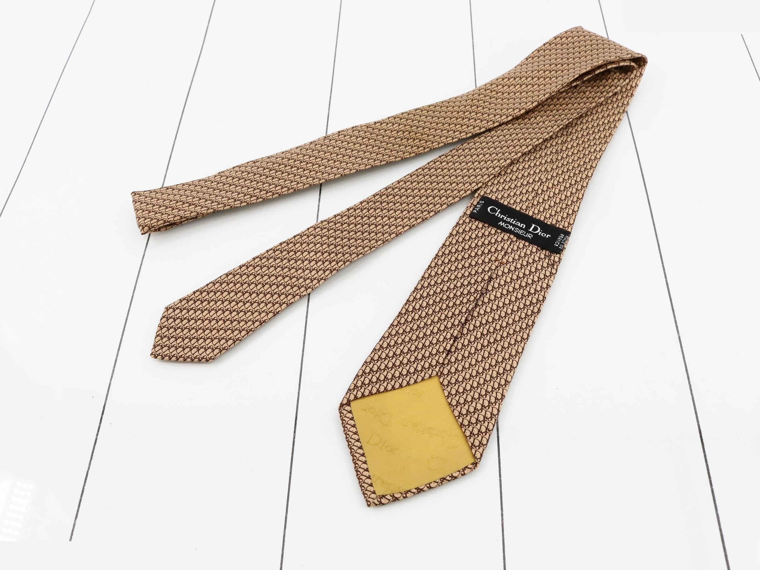 Necktie with tag — view 2