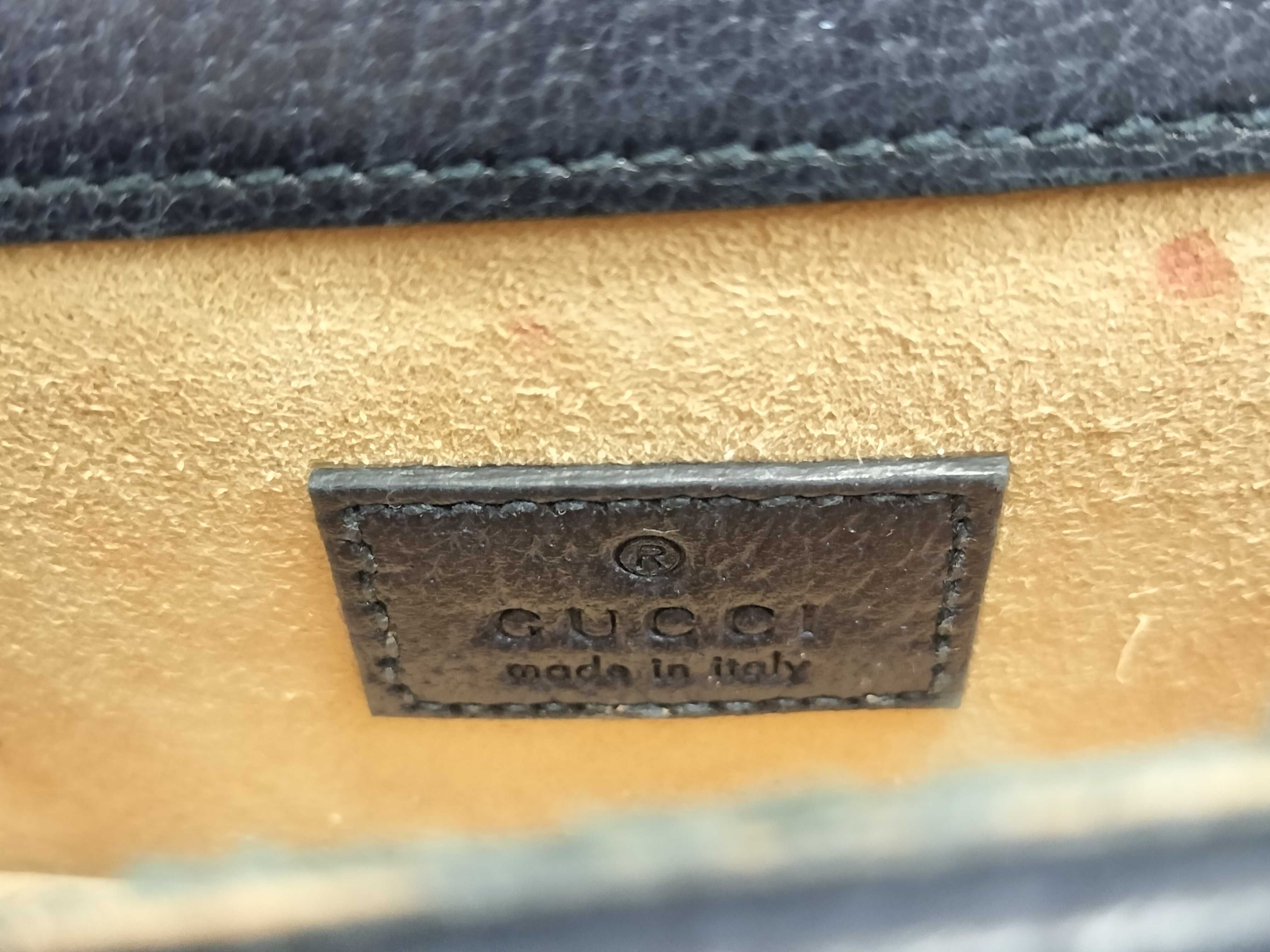 GG Supreme Chain Shoulder Bag, Navy, 476432 (Shoulder Bag) — view 11
