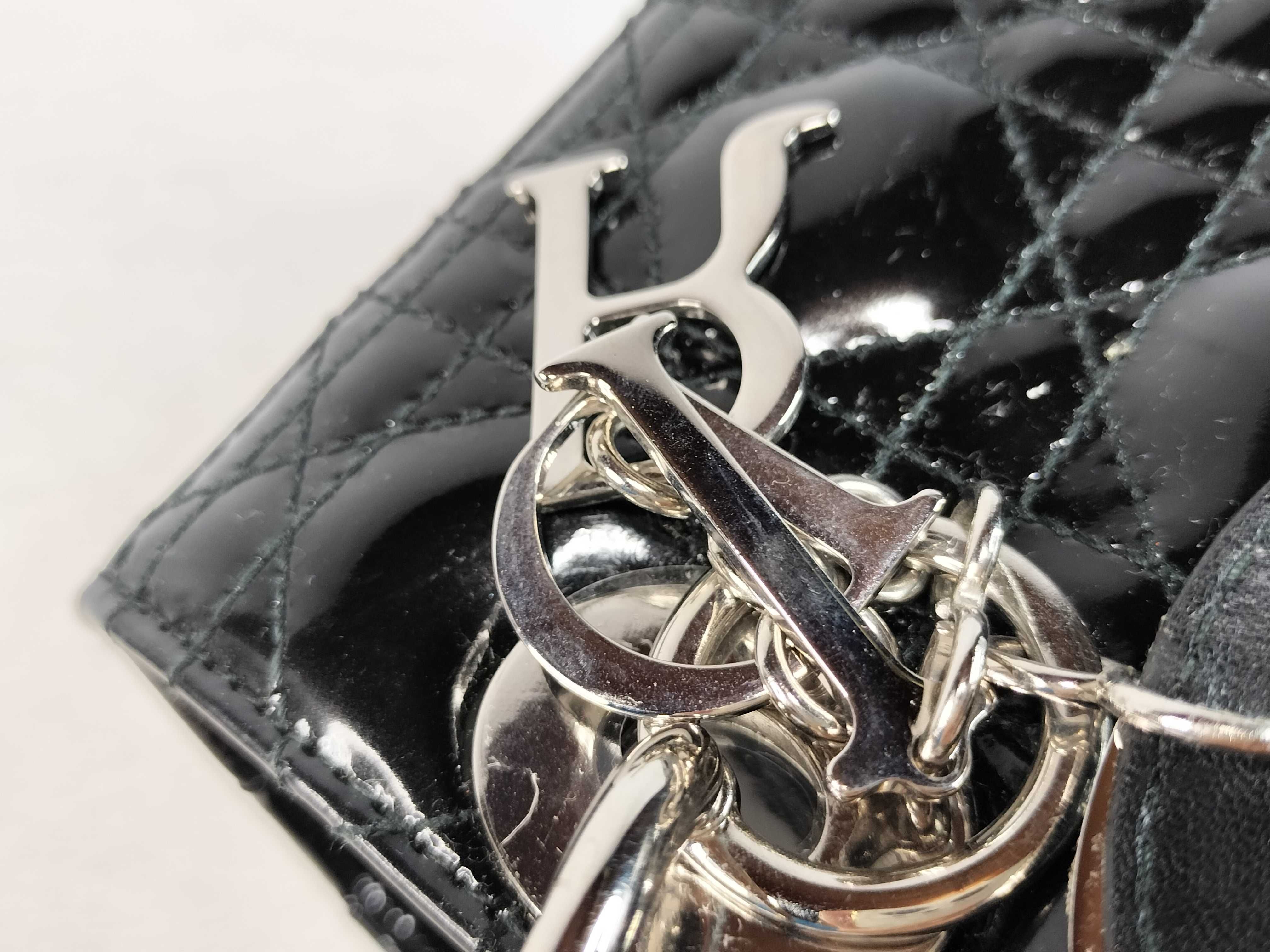 Lady Dior Christian Handbag Lady Black Handbag — view 14