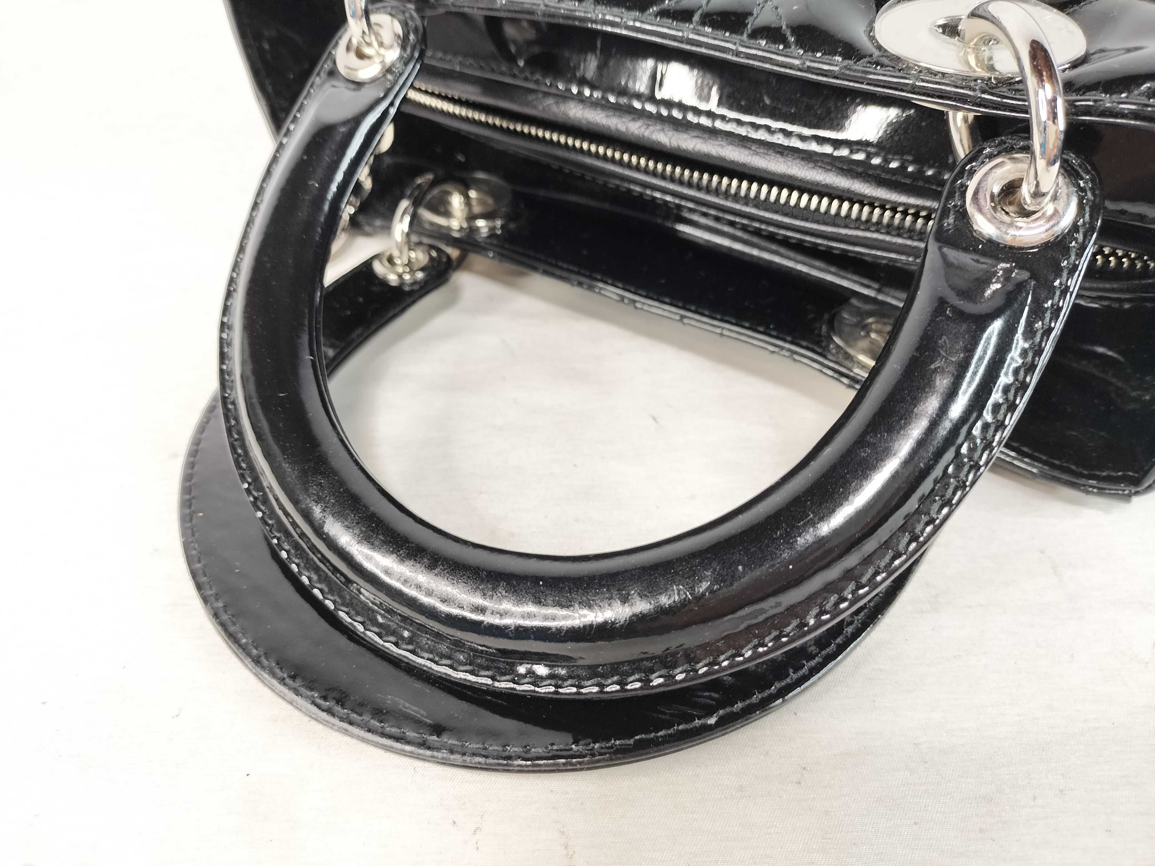 Lady Dior Christian Handbag Lady Black Handbag — view 3