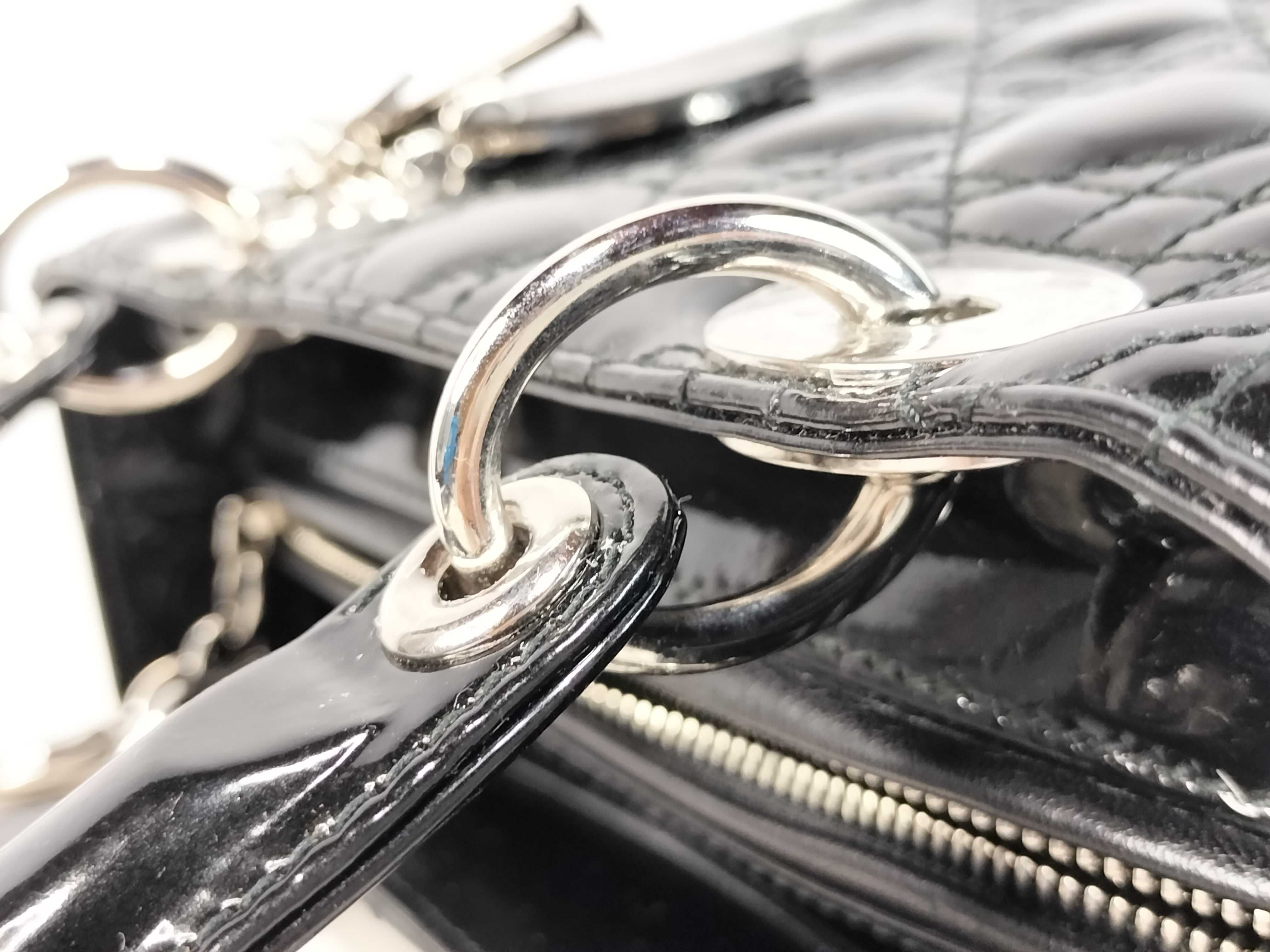 Lady Dior Christian Handbag Lady Black Handbag — view 5