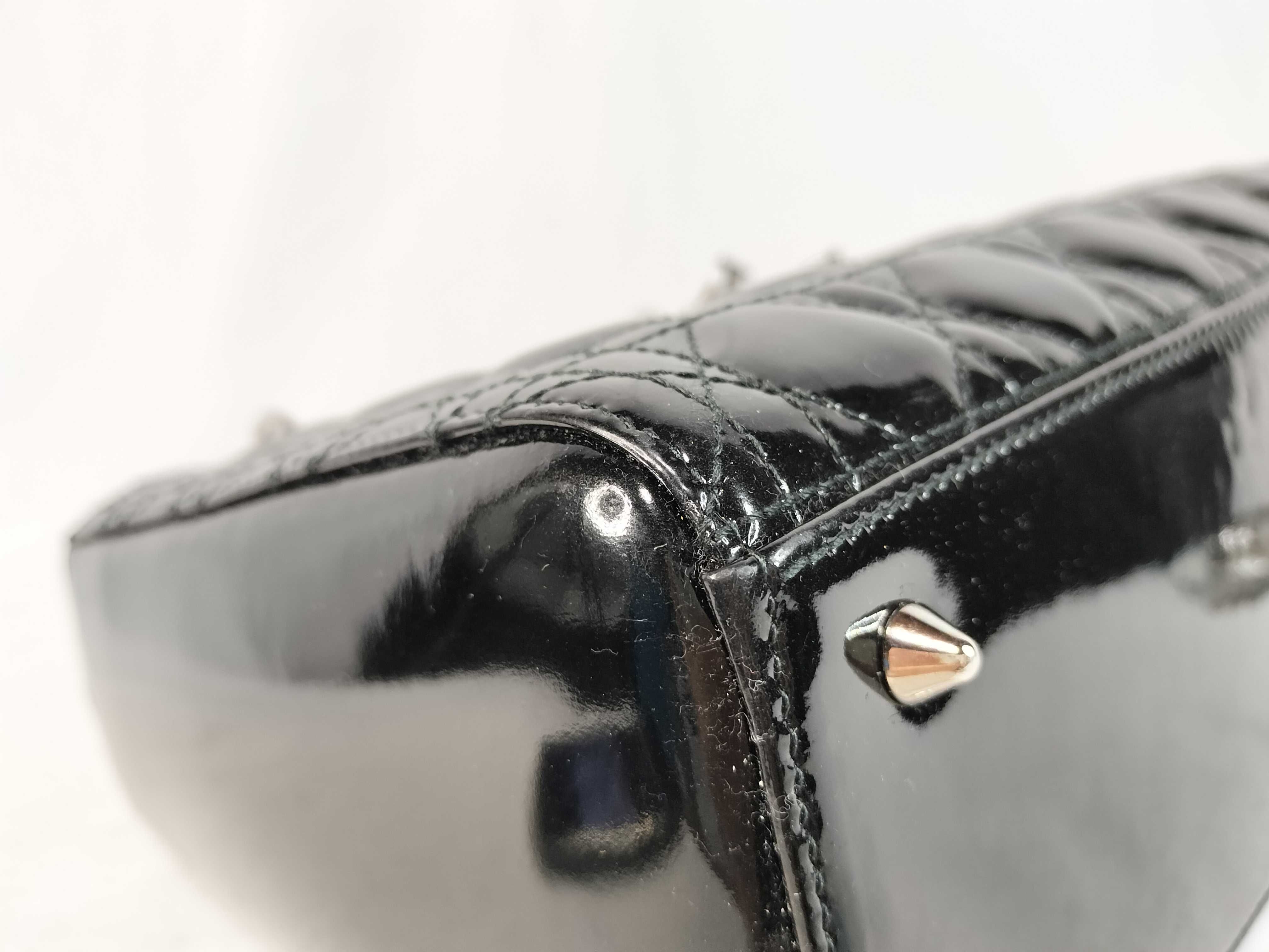 Lady Dior Christian Handbag Lady Black Handbag — view 7