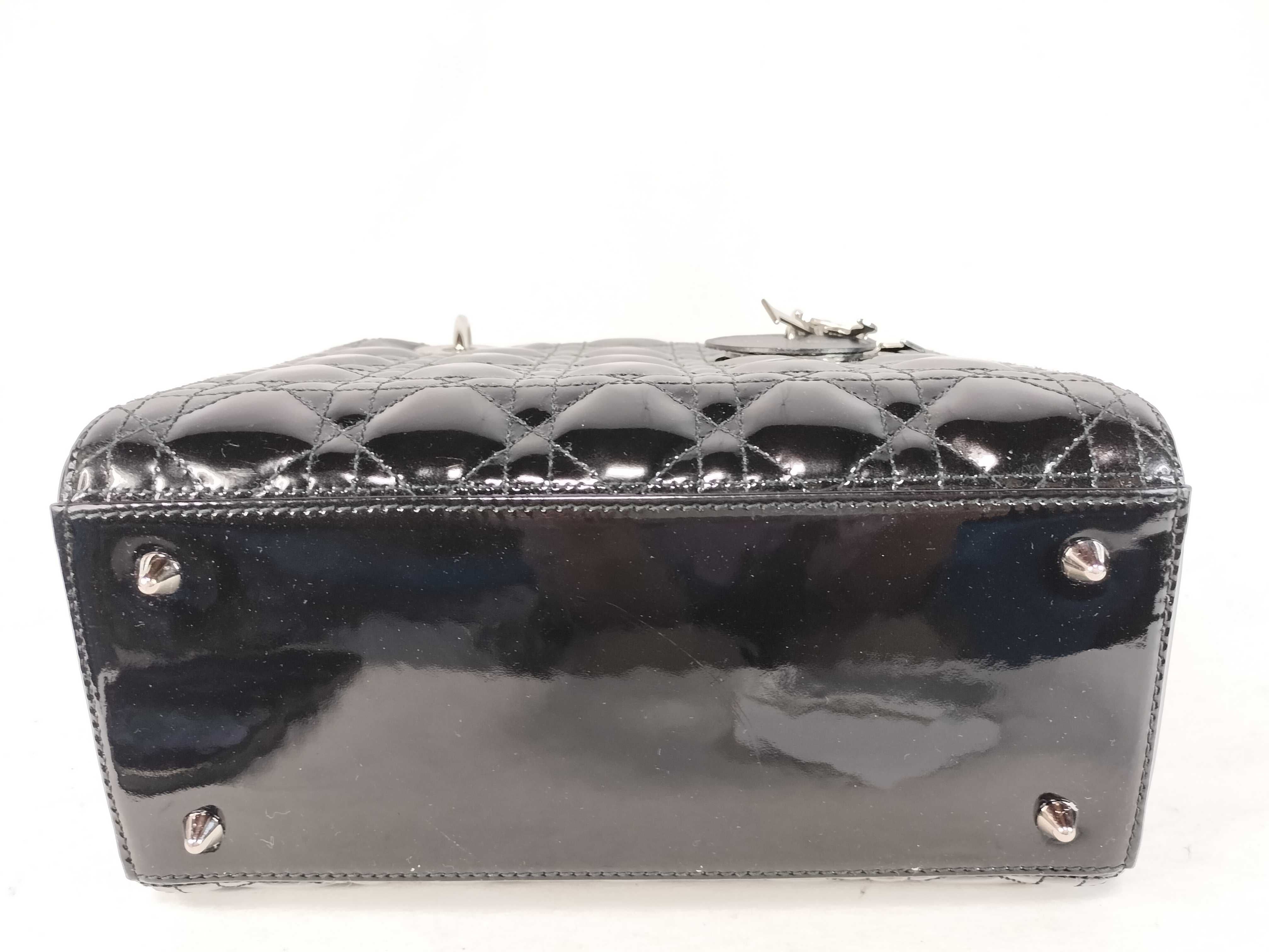 Lady Dior Christian Handbag Lady Black Handbag — view 8