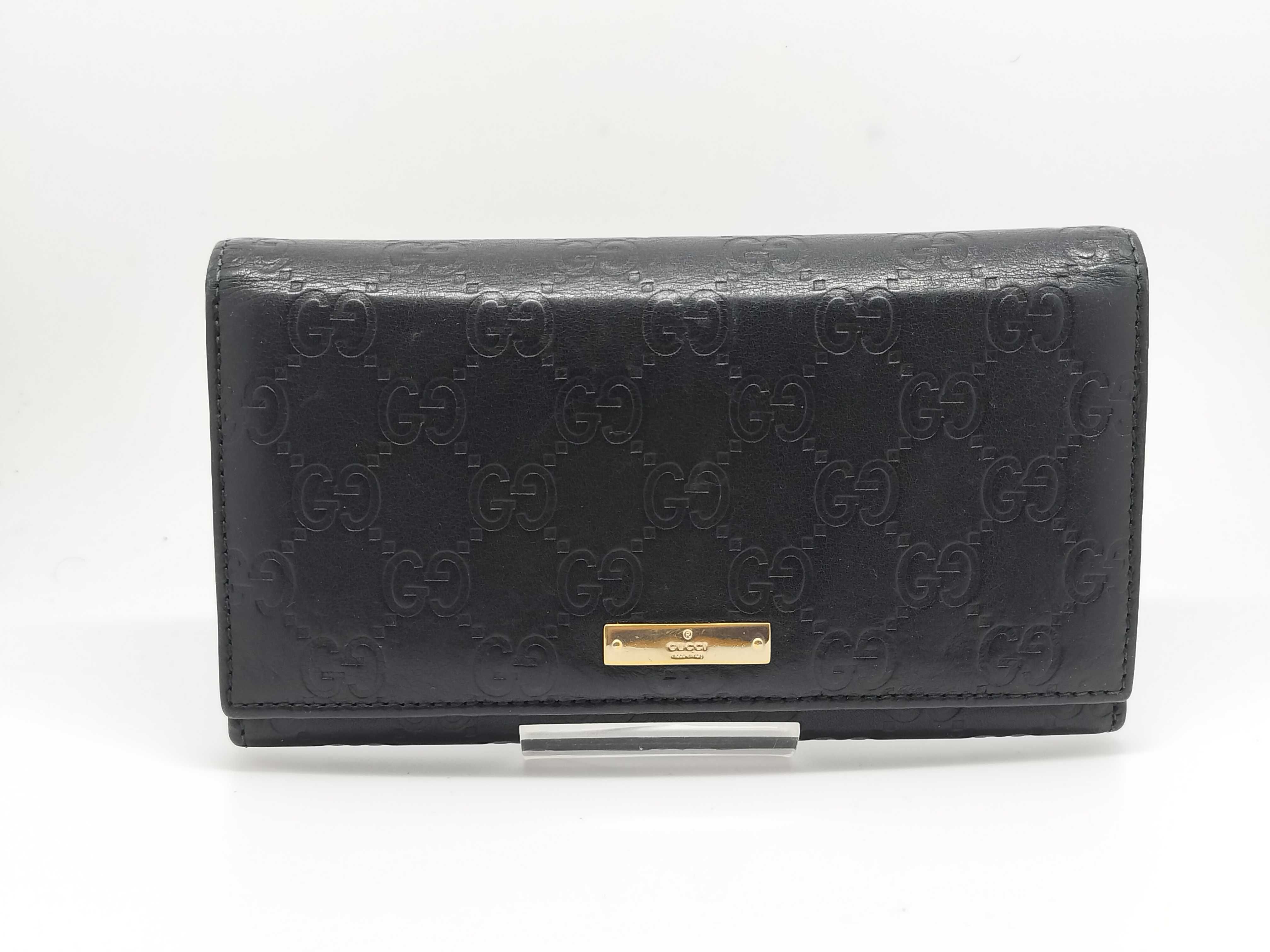 GG Shima Long Wallet, Black