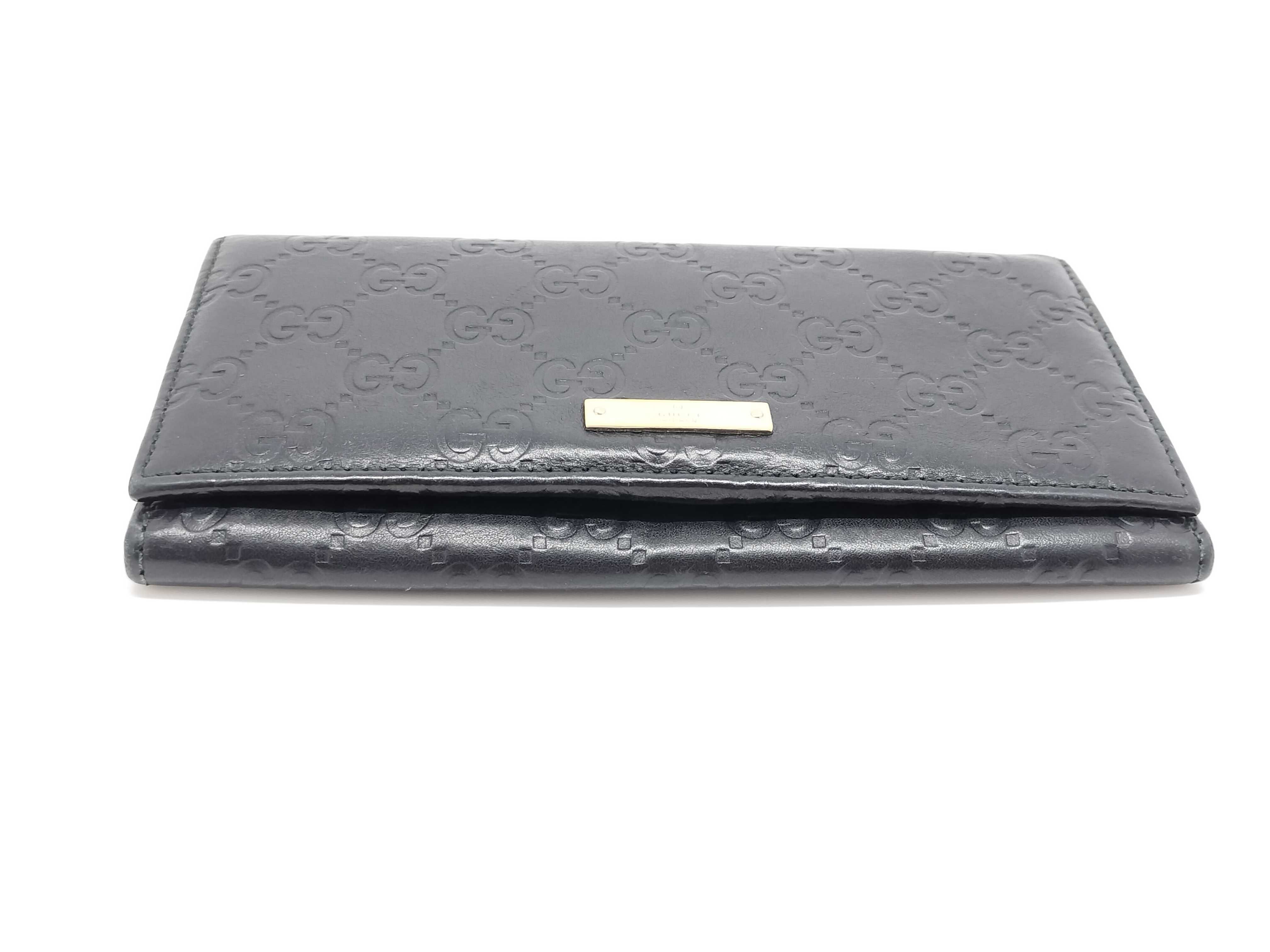 GG Shima Long Wallet, Black — view 4