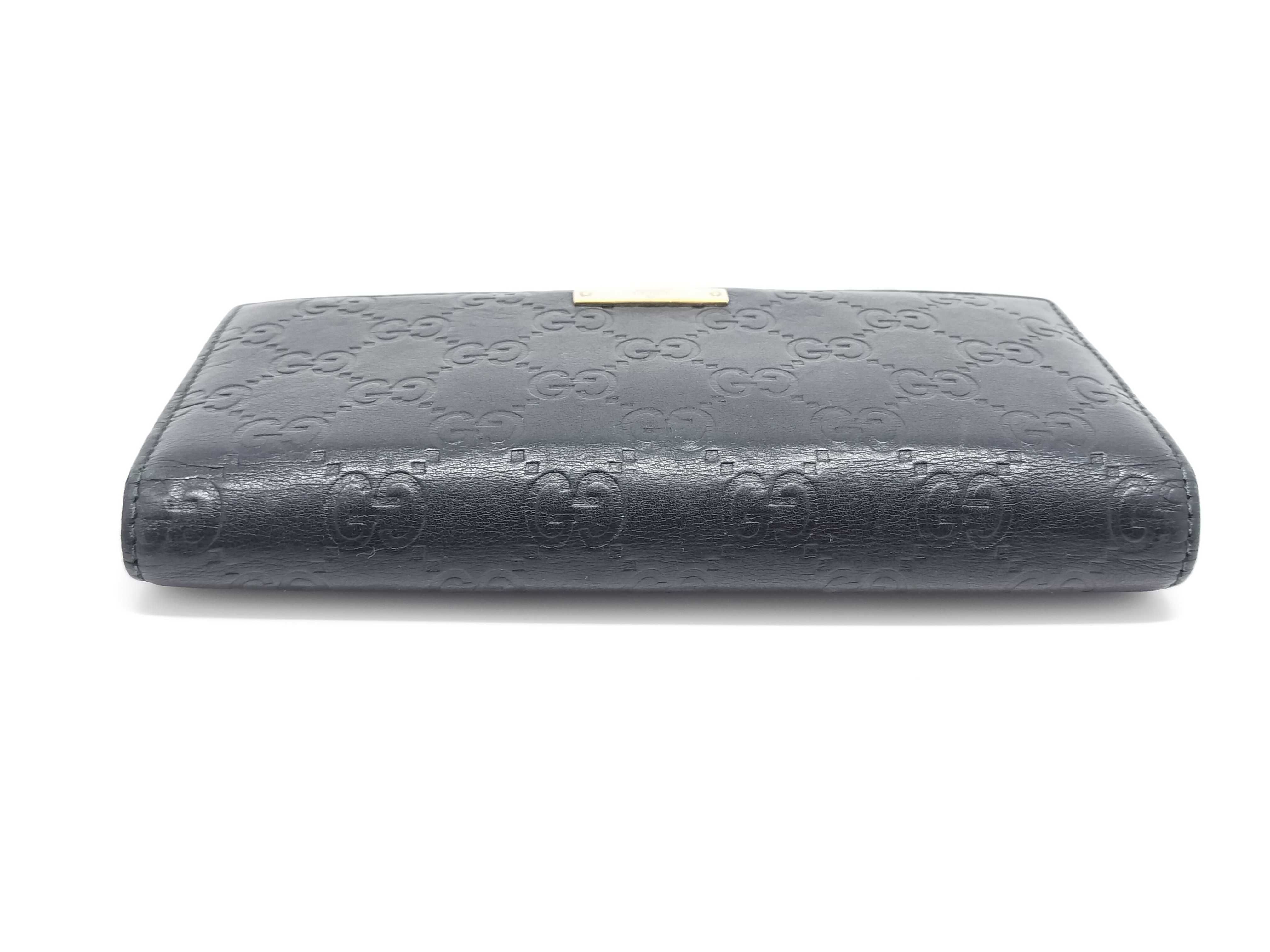 GG Shima Long Wallet, Black — view 6
