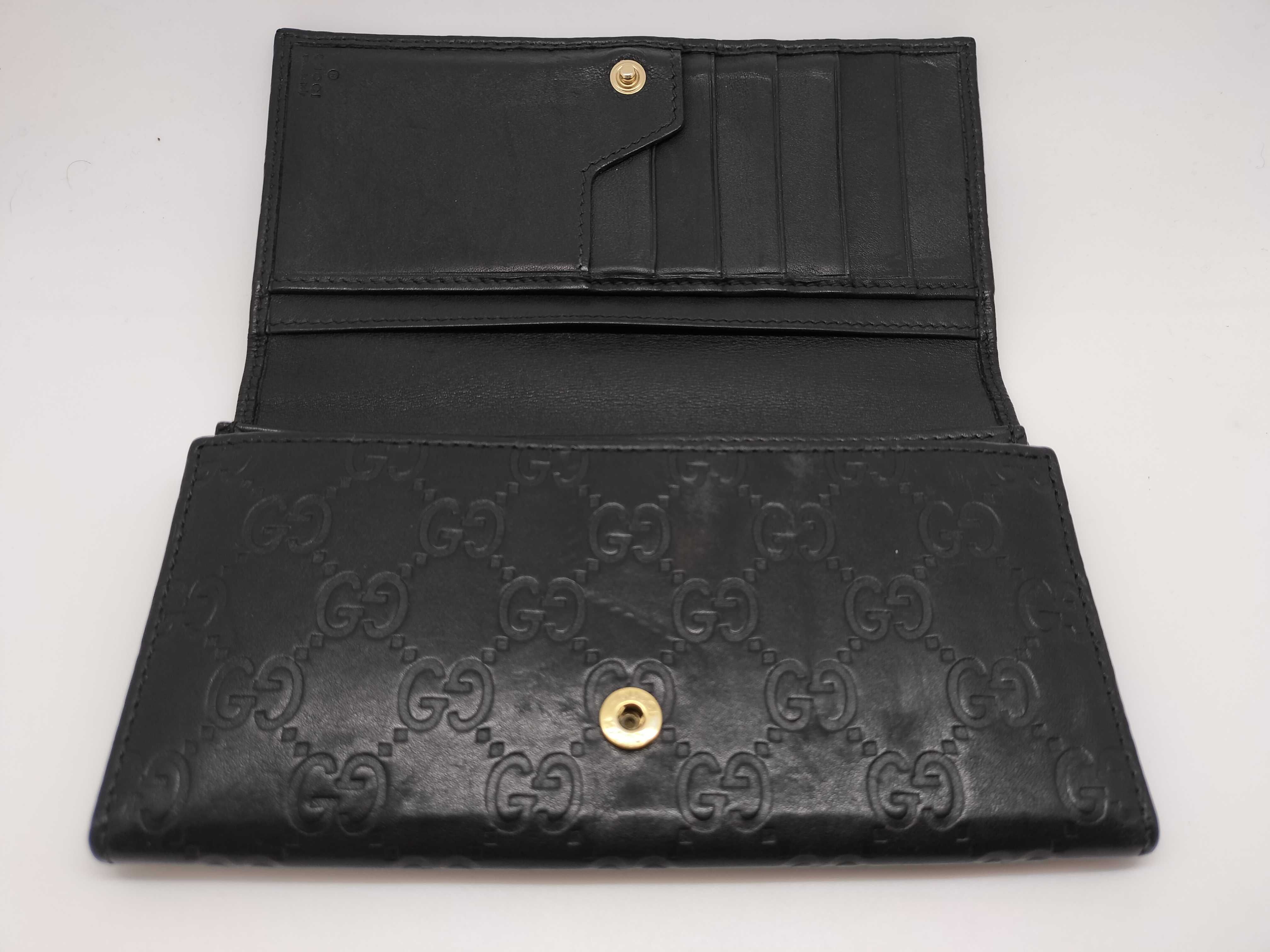 GG Shima Long Wallet, Black — view 7