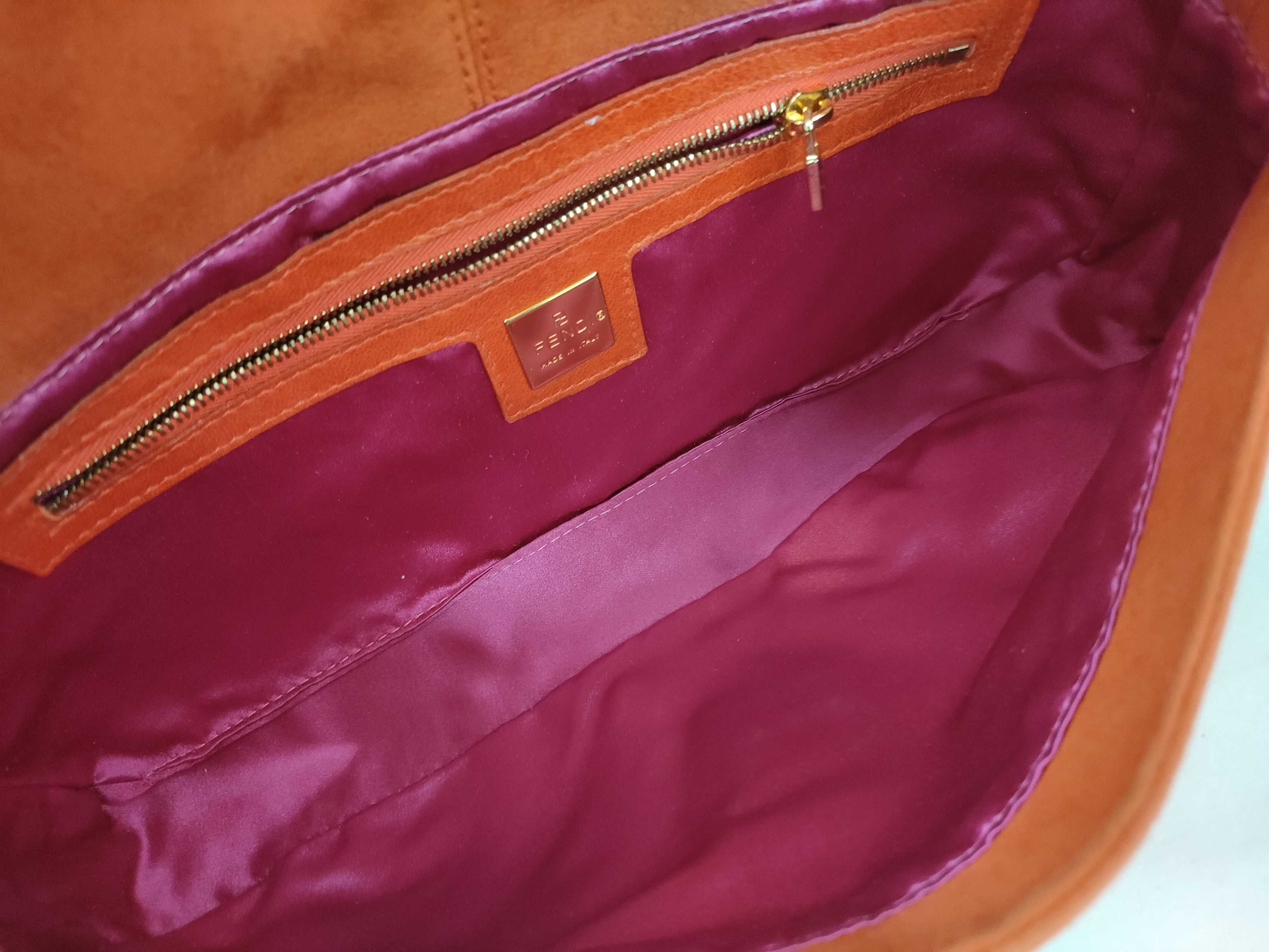 Mamma Fendi Mamma Suede Shoulder Handbag — view 9