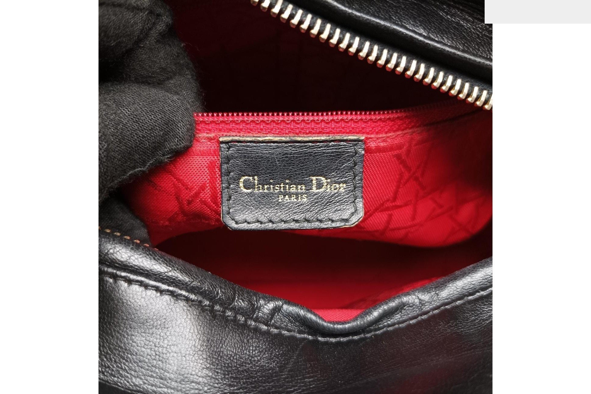 Lady Dior Lambskin Black — view 7