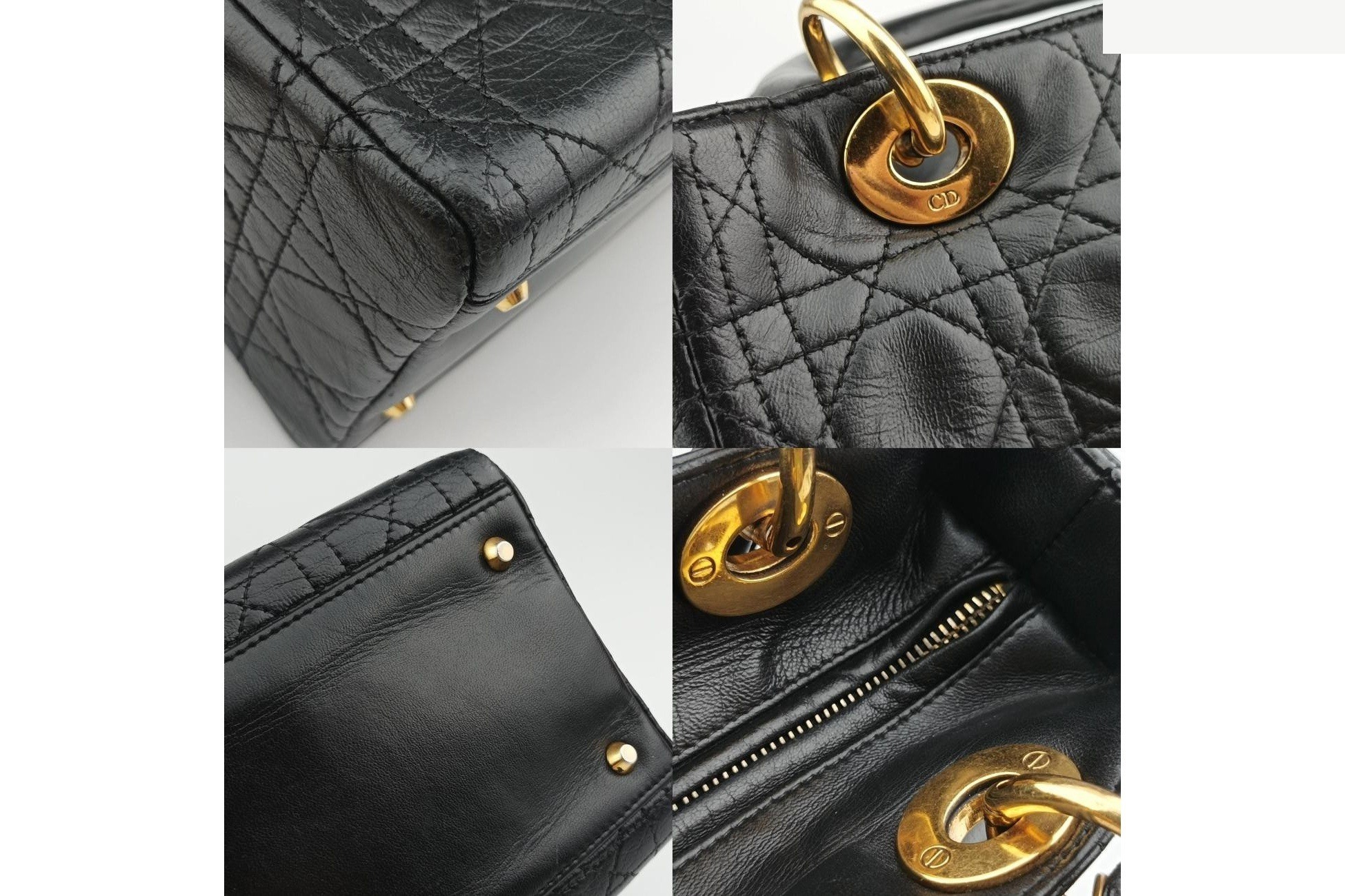 Lady Dior Lambskin Black — view 9