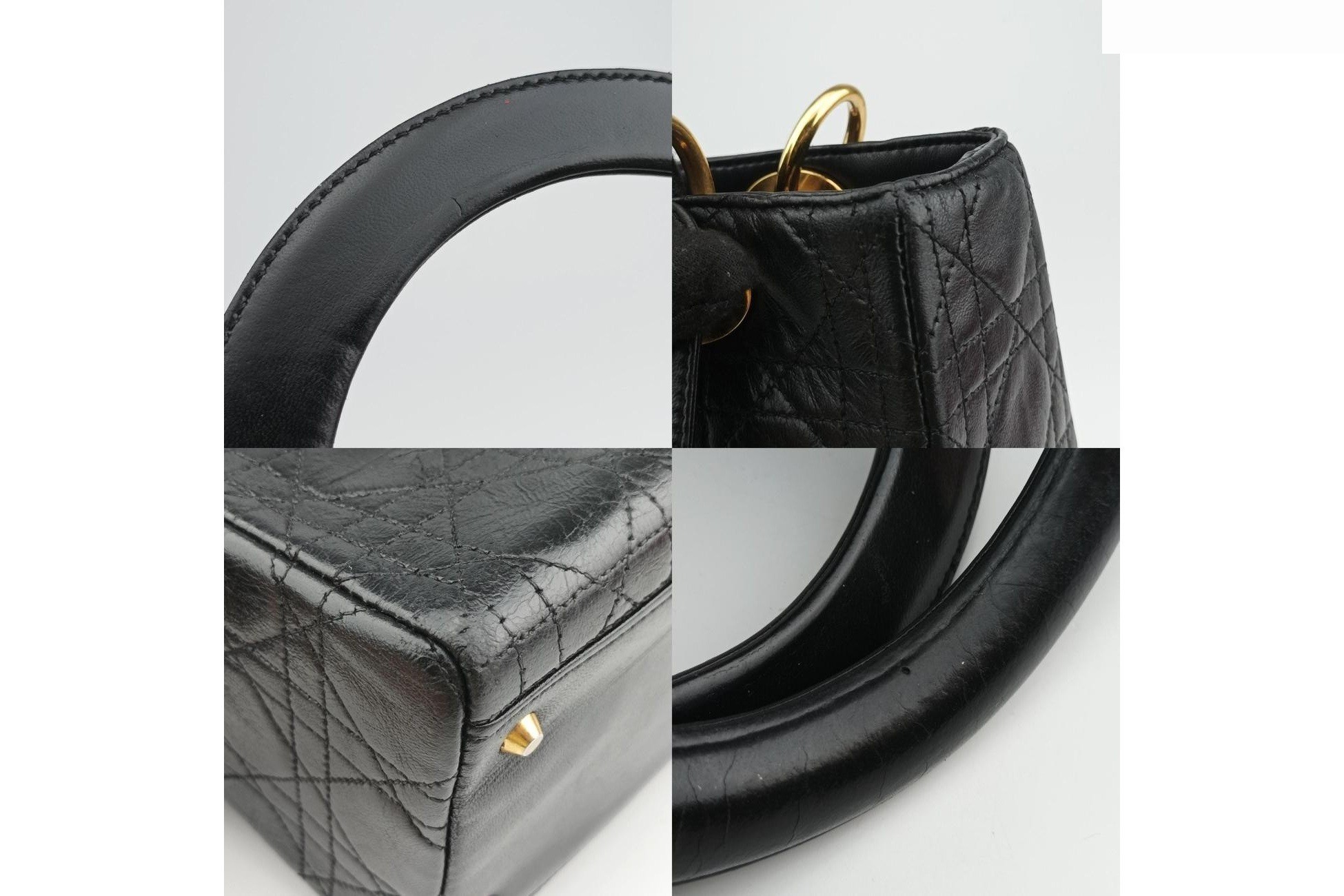 Lady Dior Lambskin Black — view 10