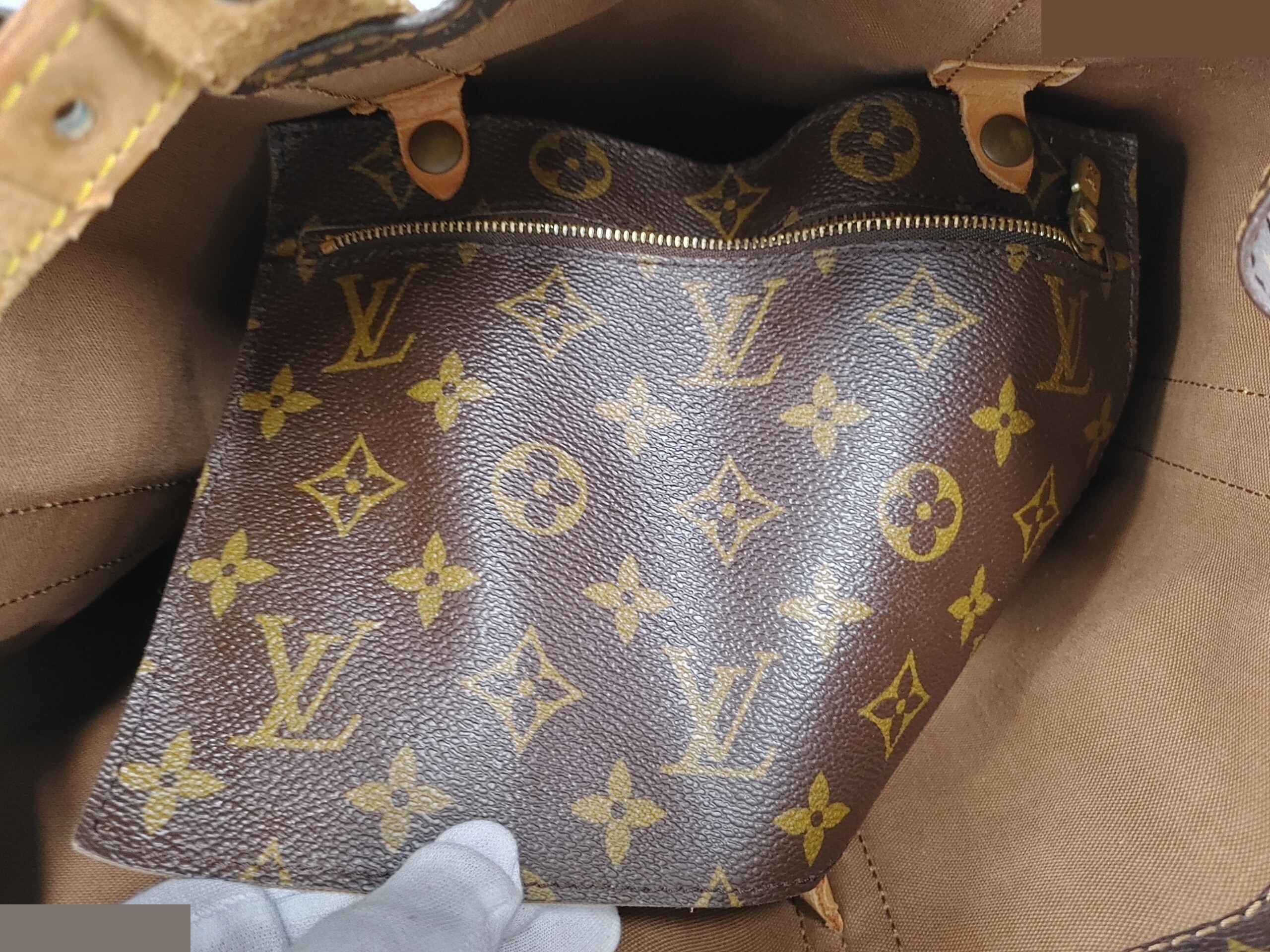 Monogram Randonee GM M42244, serial number unclear, with pouch, PVC, brown. — view 9
