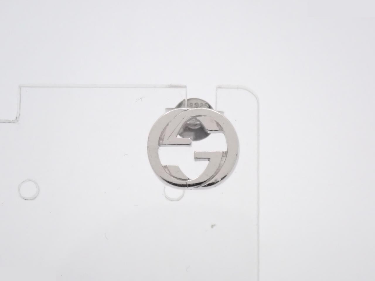 Interlocking G Silver 925 Earrings One Side Approx. 1.6g