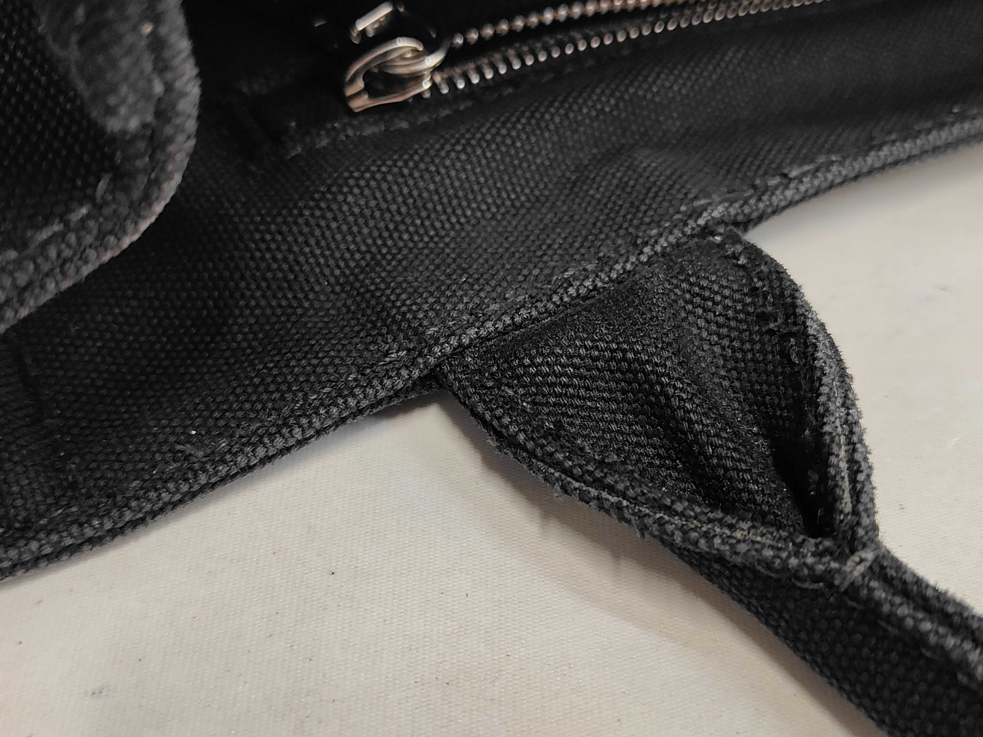 Embossed Logo Tote Bag, Canvas, Strap Handbag — view 6