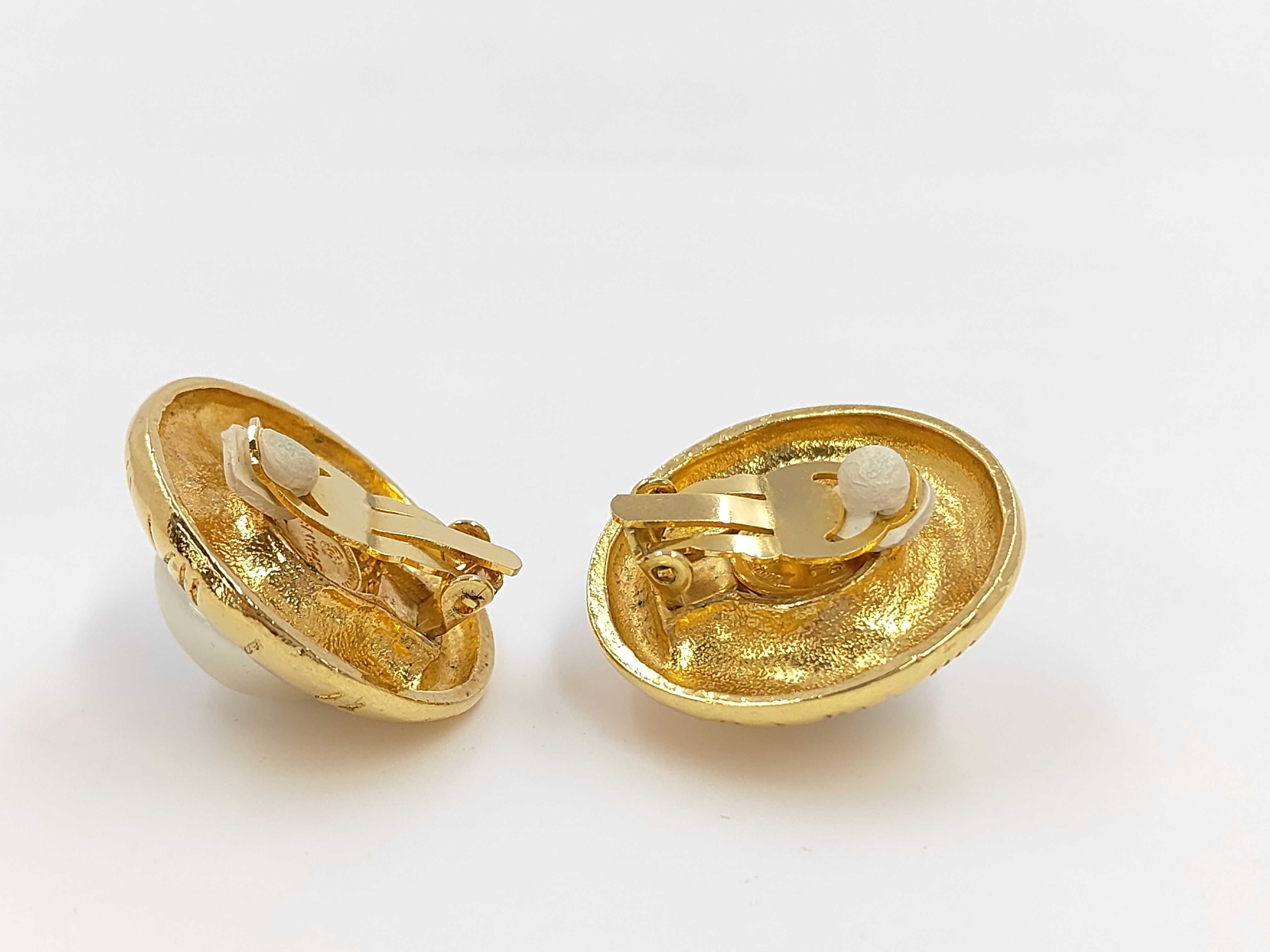 Faux Pearl GP Earrings — view 3