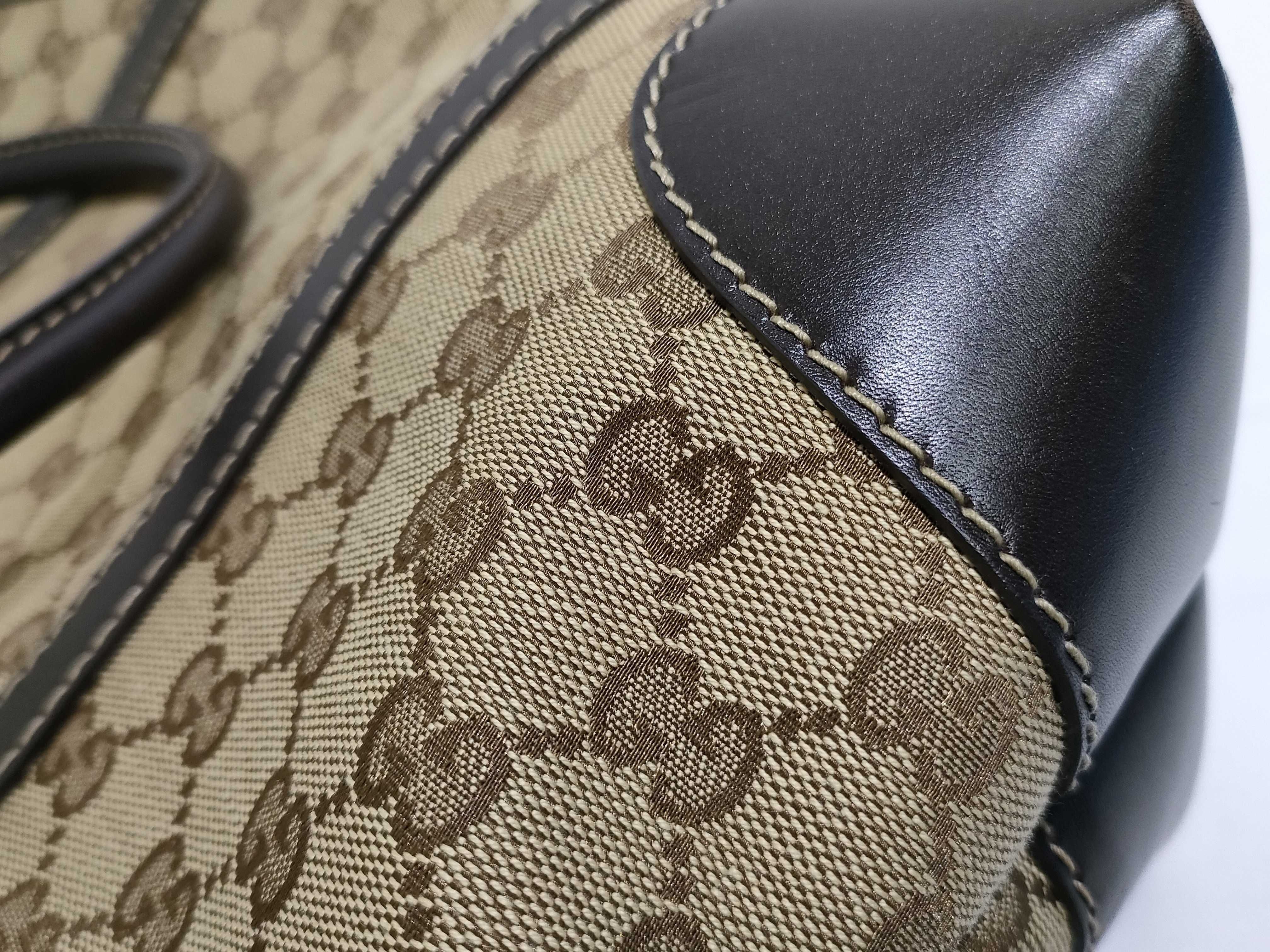 GG Canvas Lovely Canvas x Leather Handbag Beige x Brown 257069 Handbag — view 15