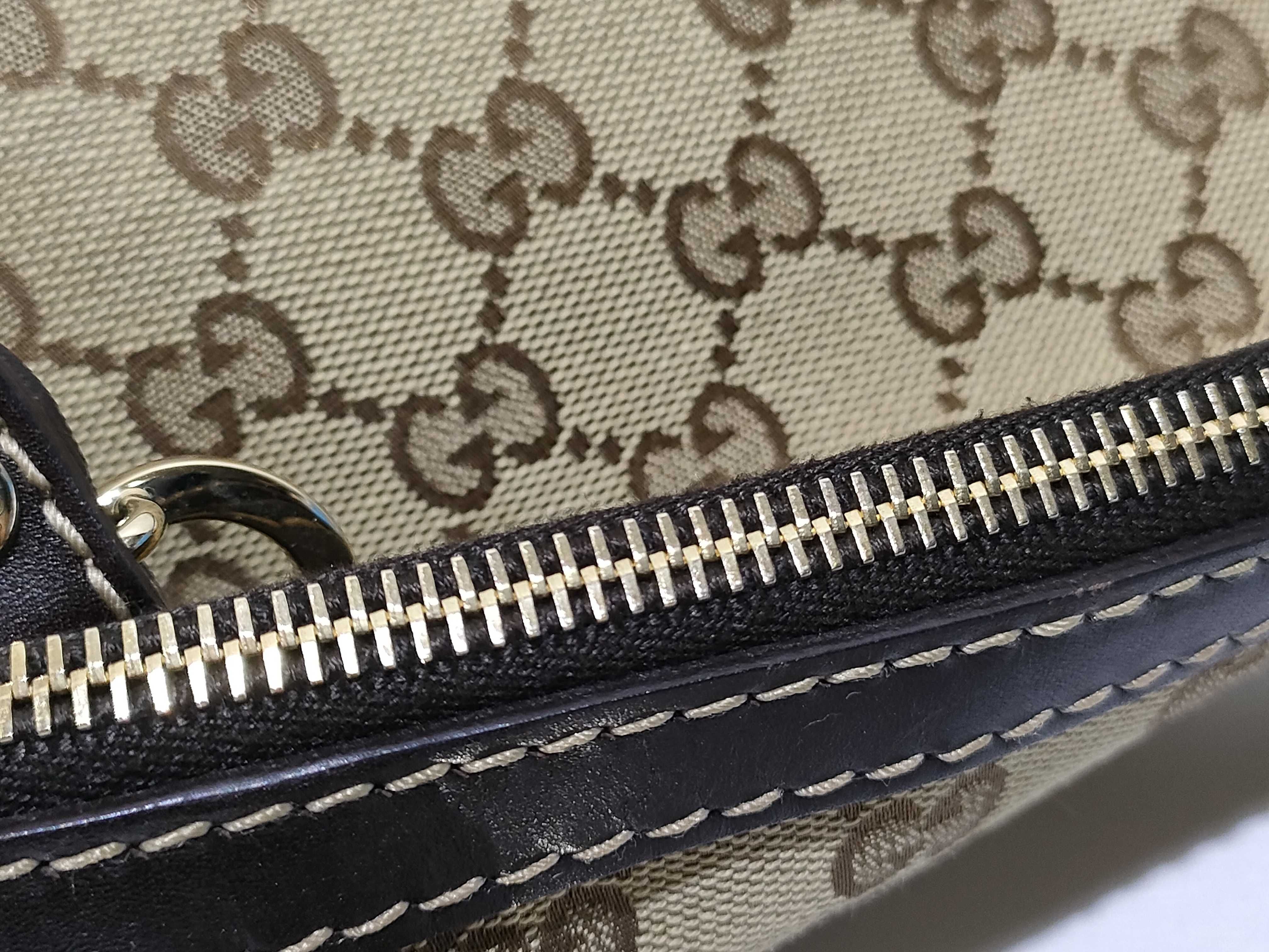 GG Canvas Lovely Canvas x Leather Handbag Beige x Brown 257069 Handbag — view 8