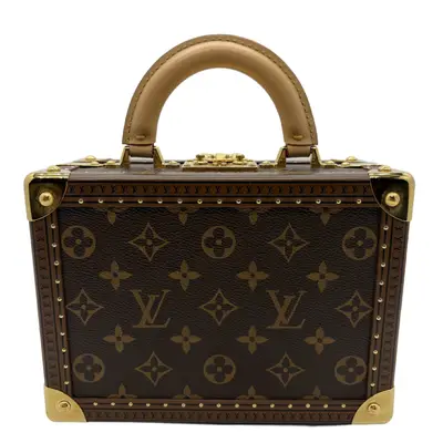 Monogram Trunk-style Hard Case Handbag
