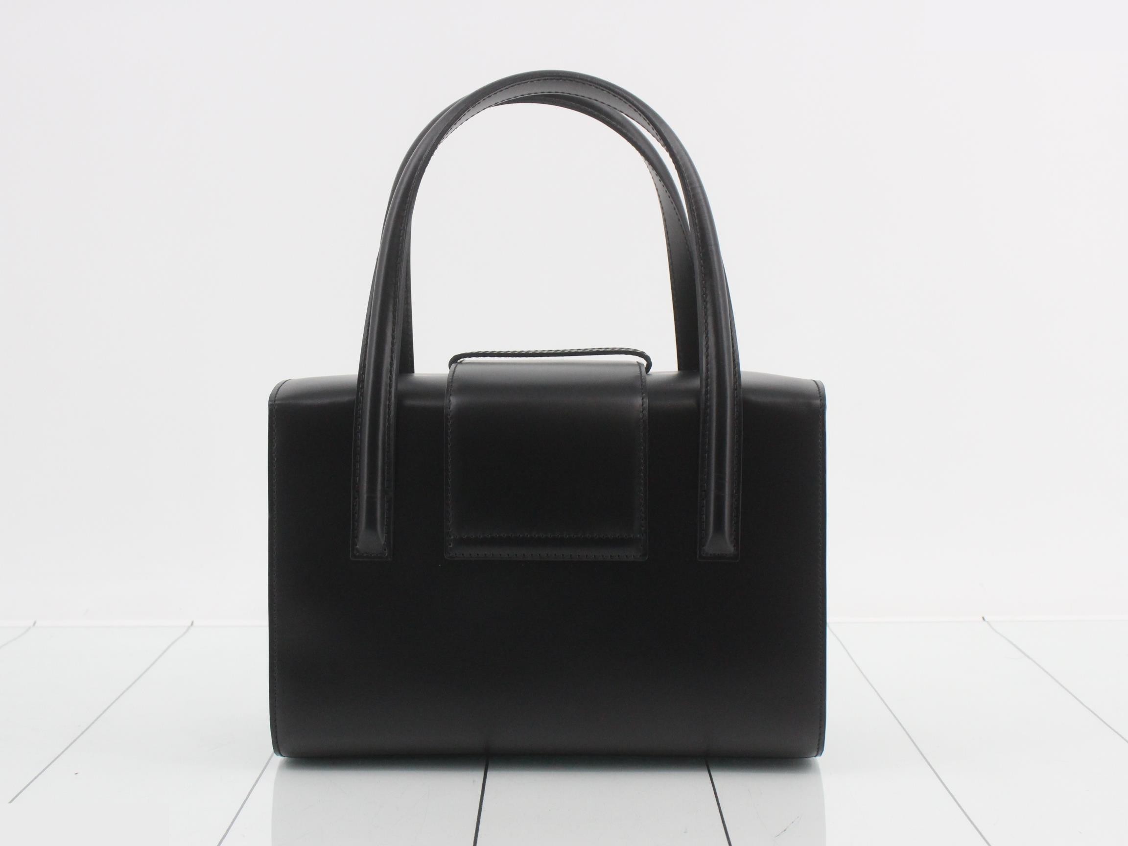 Panthère Box Bag, Leather, Black, S-type hardware, Dust bag included, 24 x 16 x 12 cm — view 2