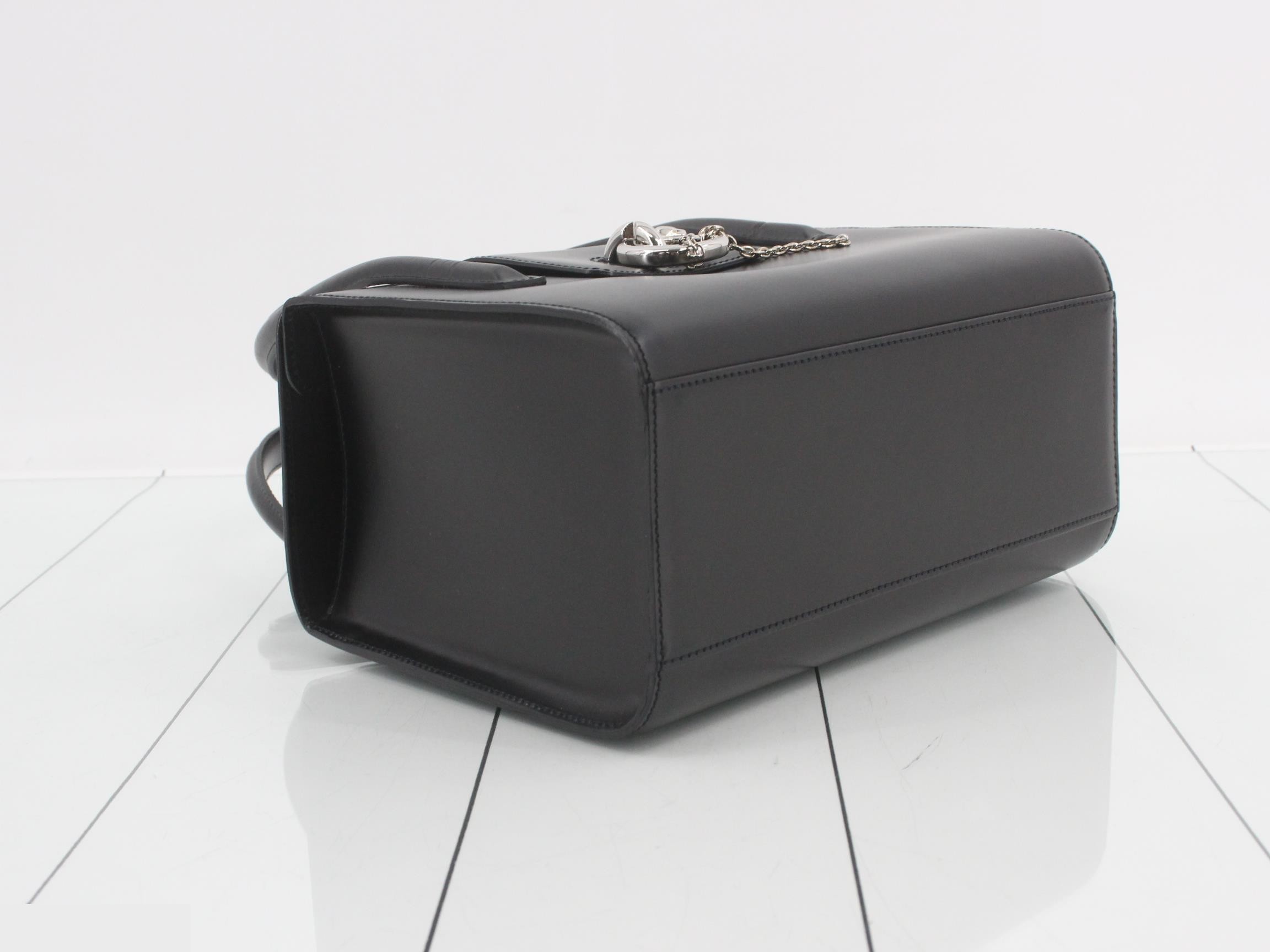 Panthère Box Bag, Leather, Black, S-type hardware, Dust bag included, 24 x 16 x 12 cm — view 5