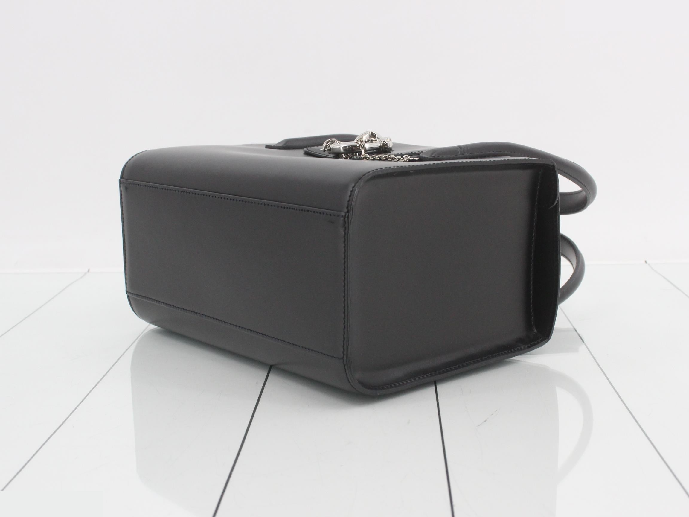 Panthère Box Bag, Leather, Black, S-type hardware, Dust bag included, 24 x 16 x 12 cm — view 6