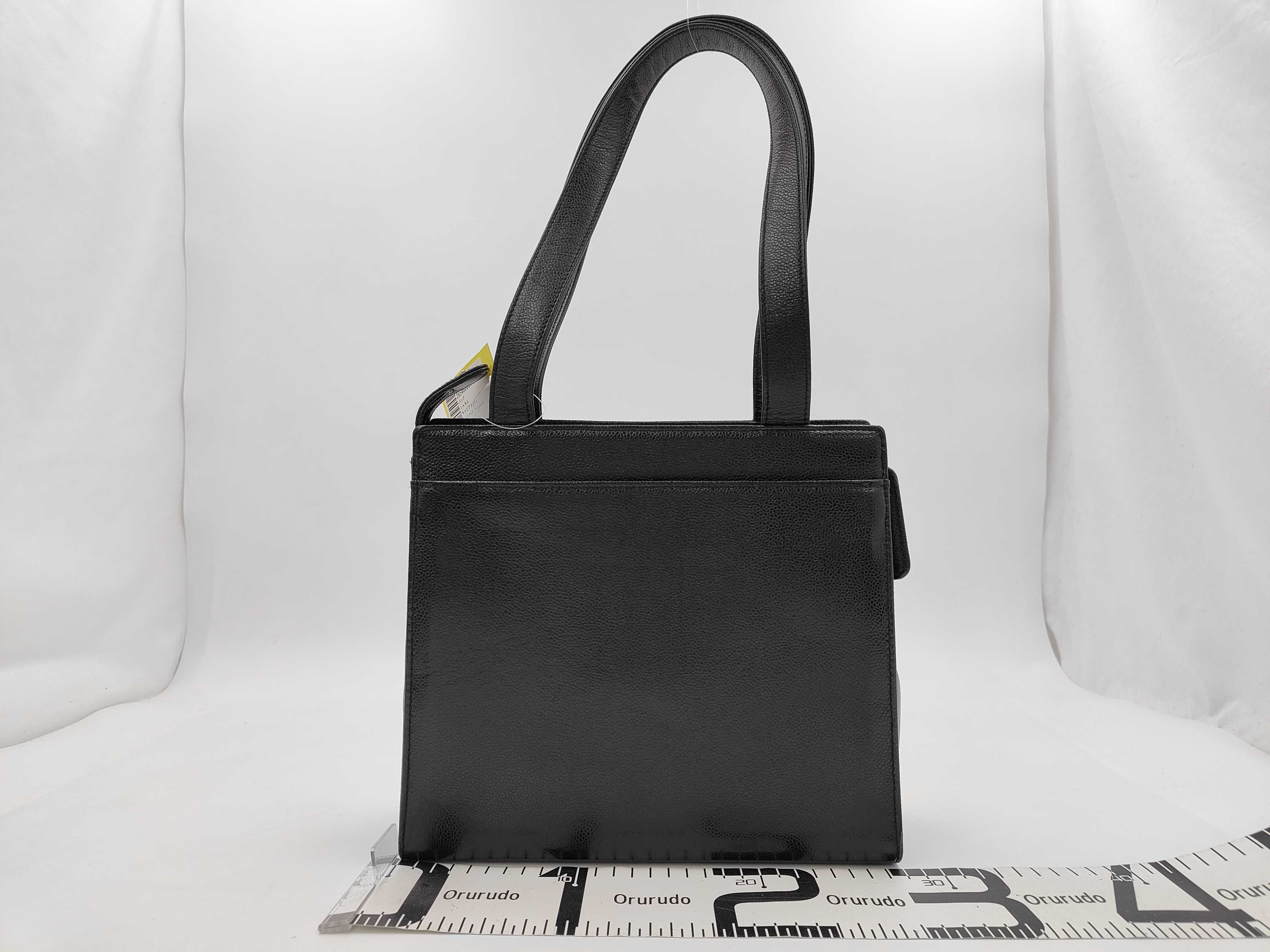Caviar Skin Tote Bag Turnlock Tote Bag — view 2