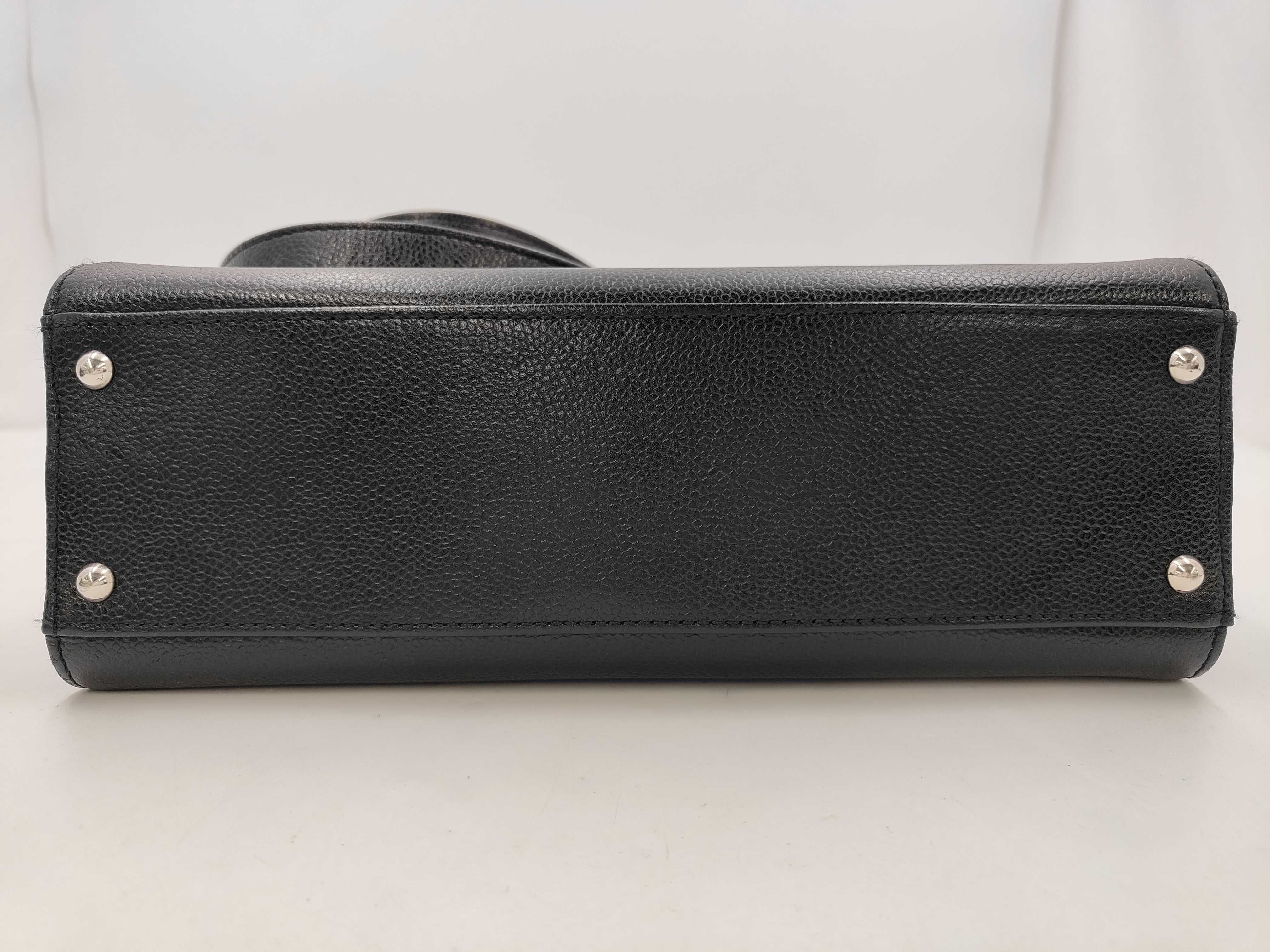 Caviar Skin Tote Bag Turnlock Tote Bag — view 7