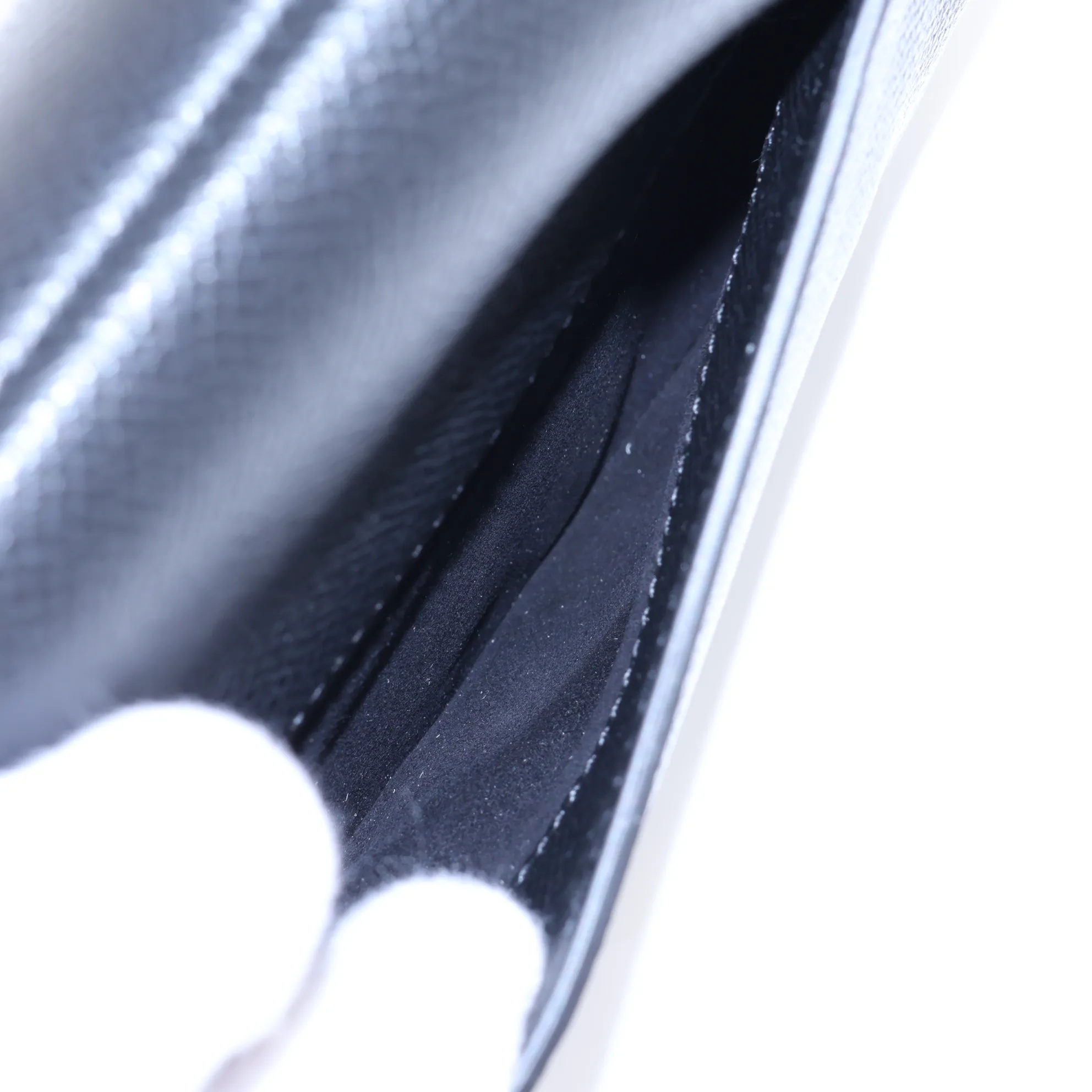 Saddle Bag Leather Shoulder Bag Black — view 8
