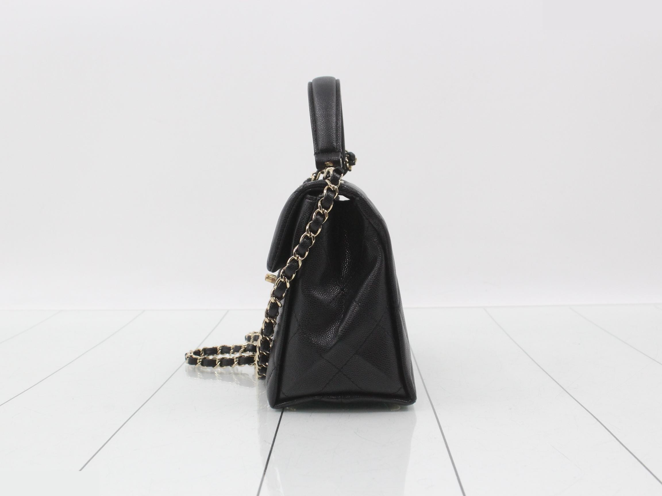 Top-handle mini flap bag / Matelassé shoulder bag AS471 — view 3