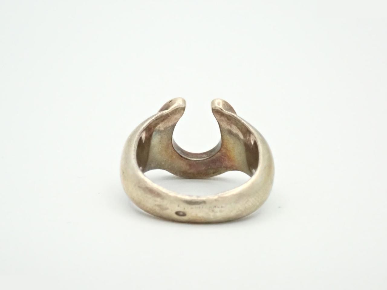 Horseshoe Ring, 750 x 925 mm / 7.5 g, Stamped 52, Actual Size #9 — view 2