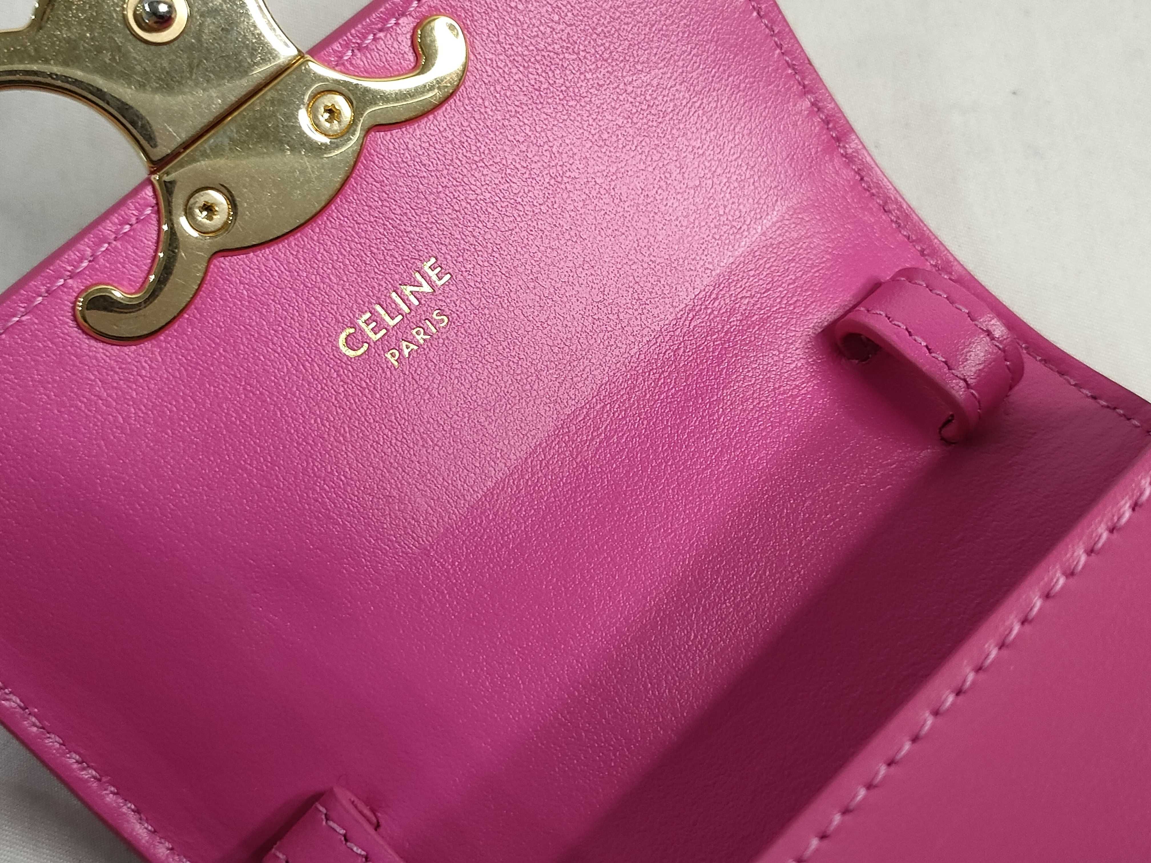 Triomphe Shoulder Bag Mini Pink Shoulder Bag — view 8