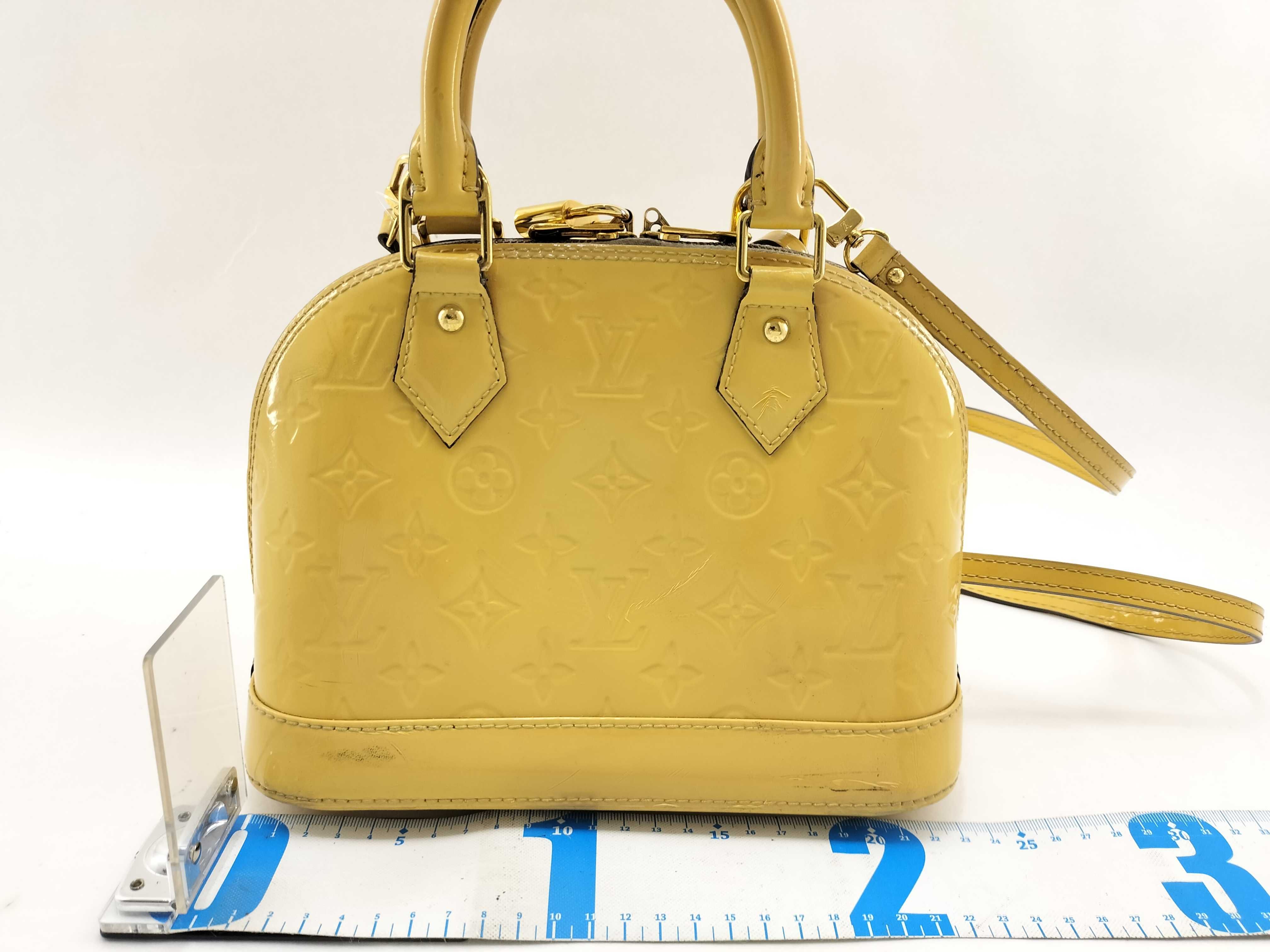 Vernis Alma Yellow Monogram Handbag — view 2